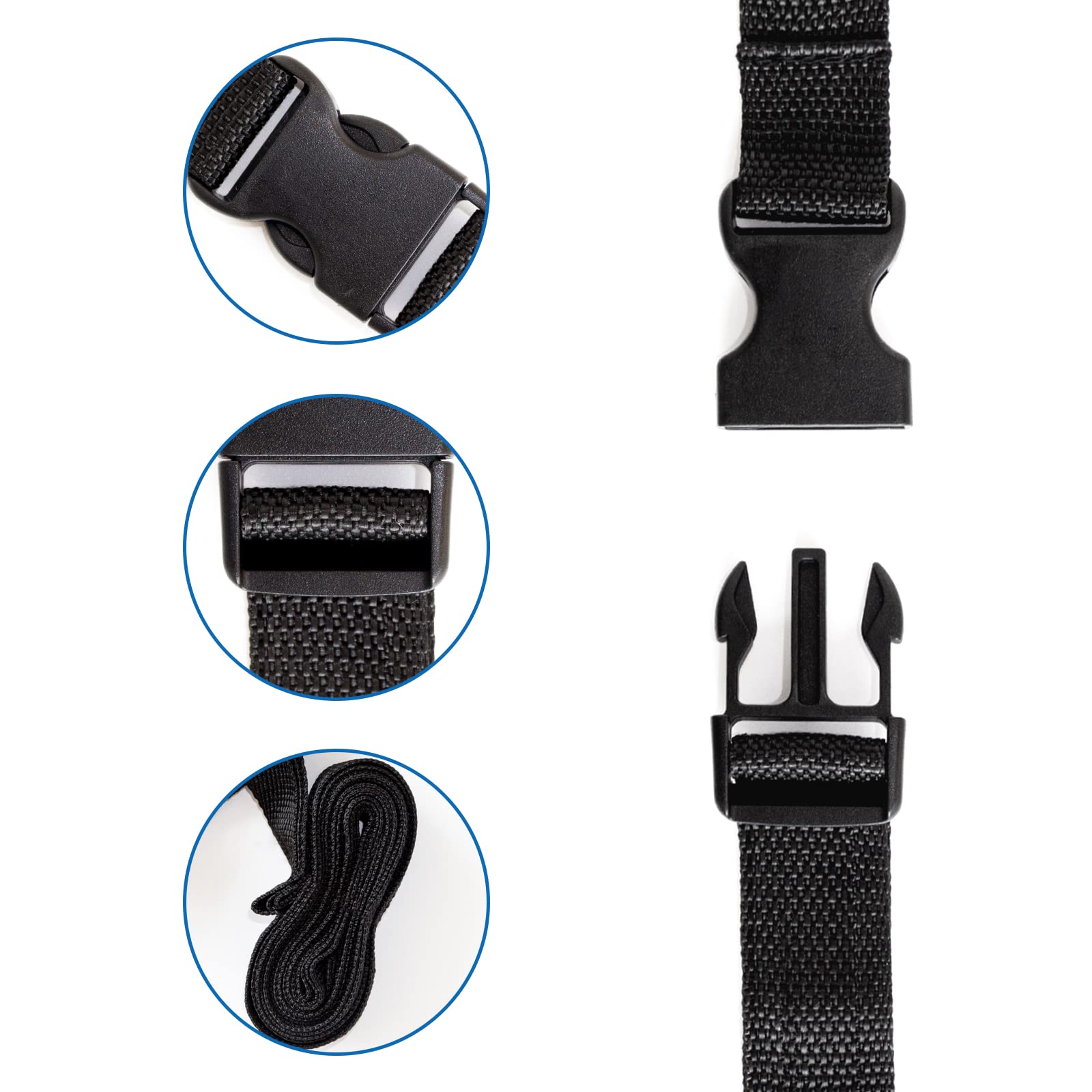 Tie Down Straps 2Pcs (1'' X 14.5') For Moving Or Storage, Heavy Duty Lashing Straps, Adjustable Nylon Straps For Motorcycle, Car