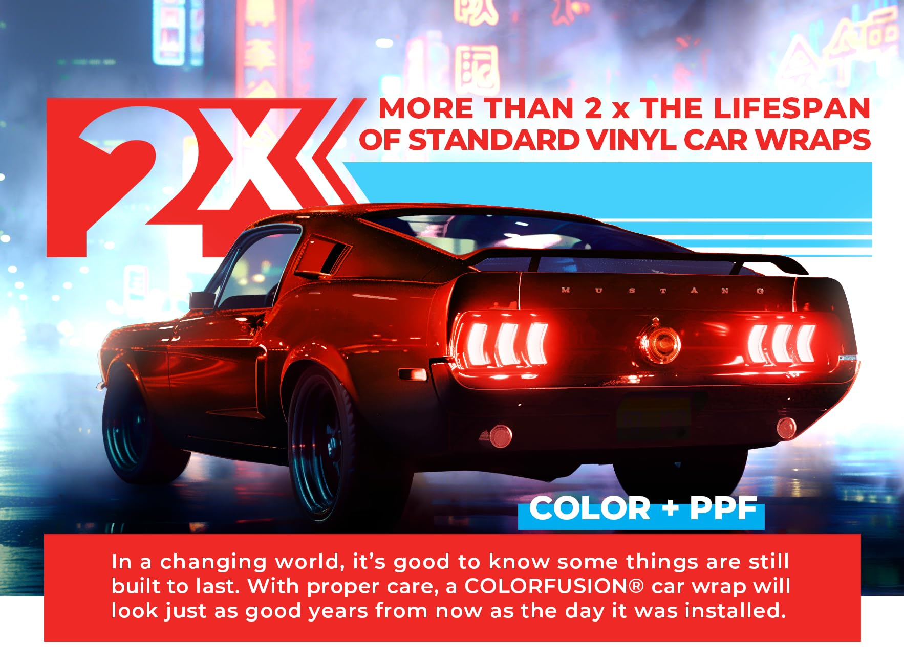 VViViD ColorFusion PPF Vinyl Car Wrap - Gloss Sinister Red, 10ft x 5ft Dry Apply