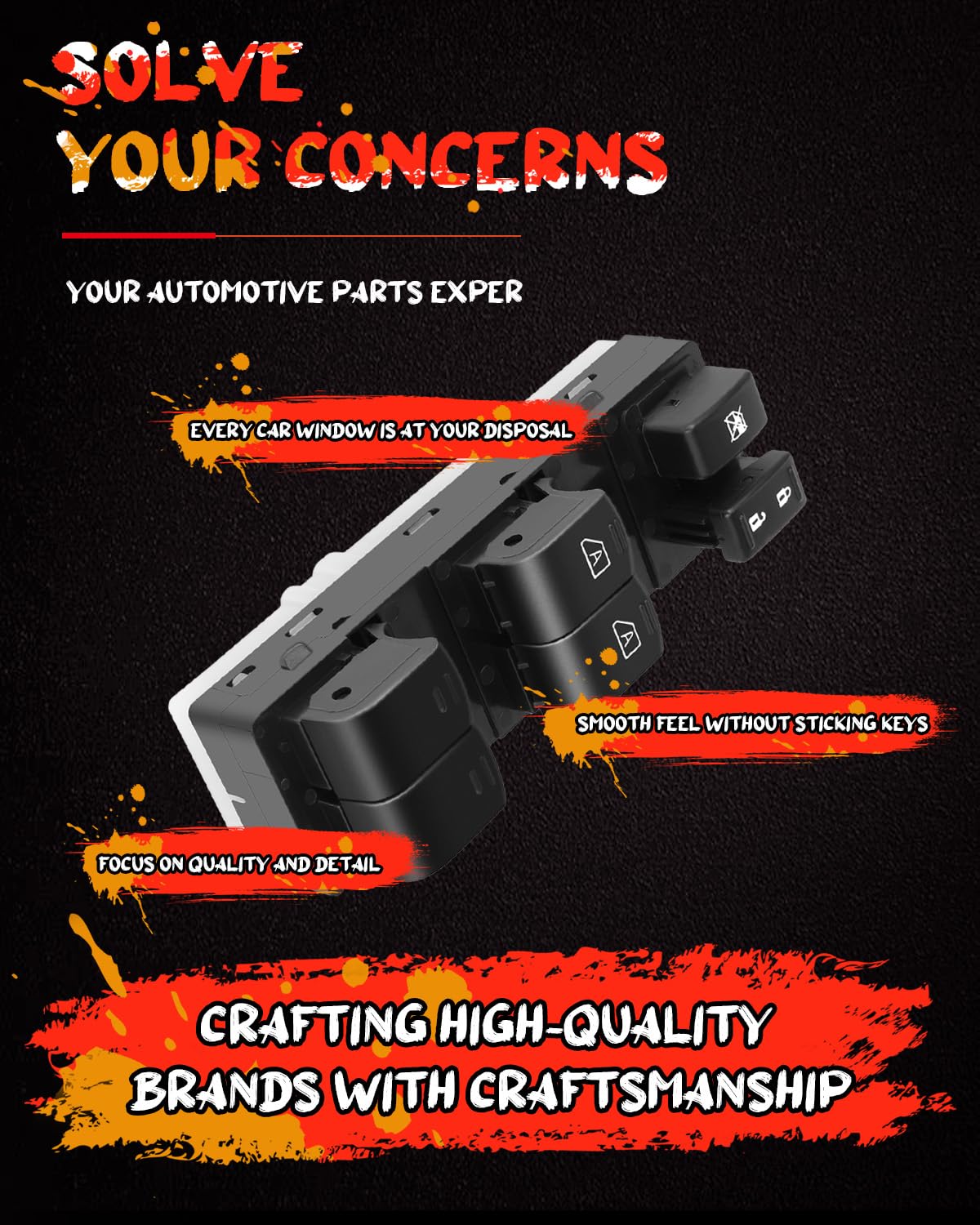 Cciyu Power Window Switch Window Switch Power Window Switch Door Switch Automotive Replacement Parts Replacement Fits For Nissan