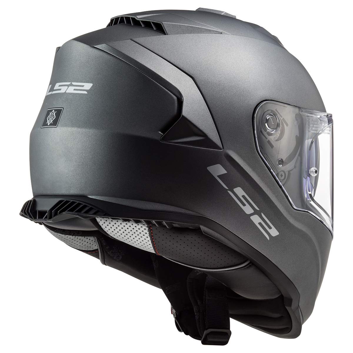 Ls2 Helmets Assault Full Face Motorcycle Helmet W/Sunshield (Matte Titanium - X-Small)