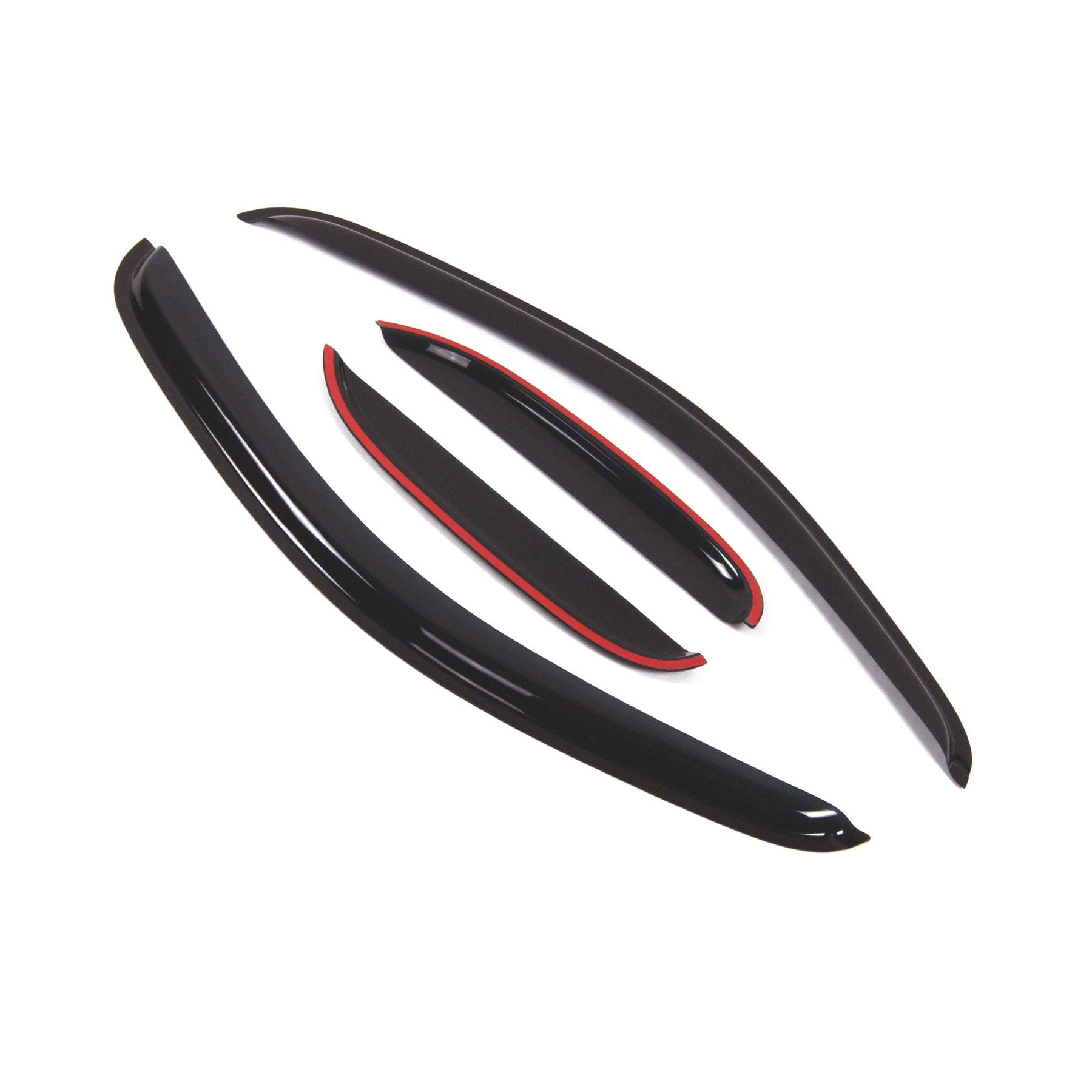 Tuningpros Outside Mount Window Vent Visors Rain Guards Compatible With Chevy Silverado Ext 2007-2013 | Side Window Wind Deflect