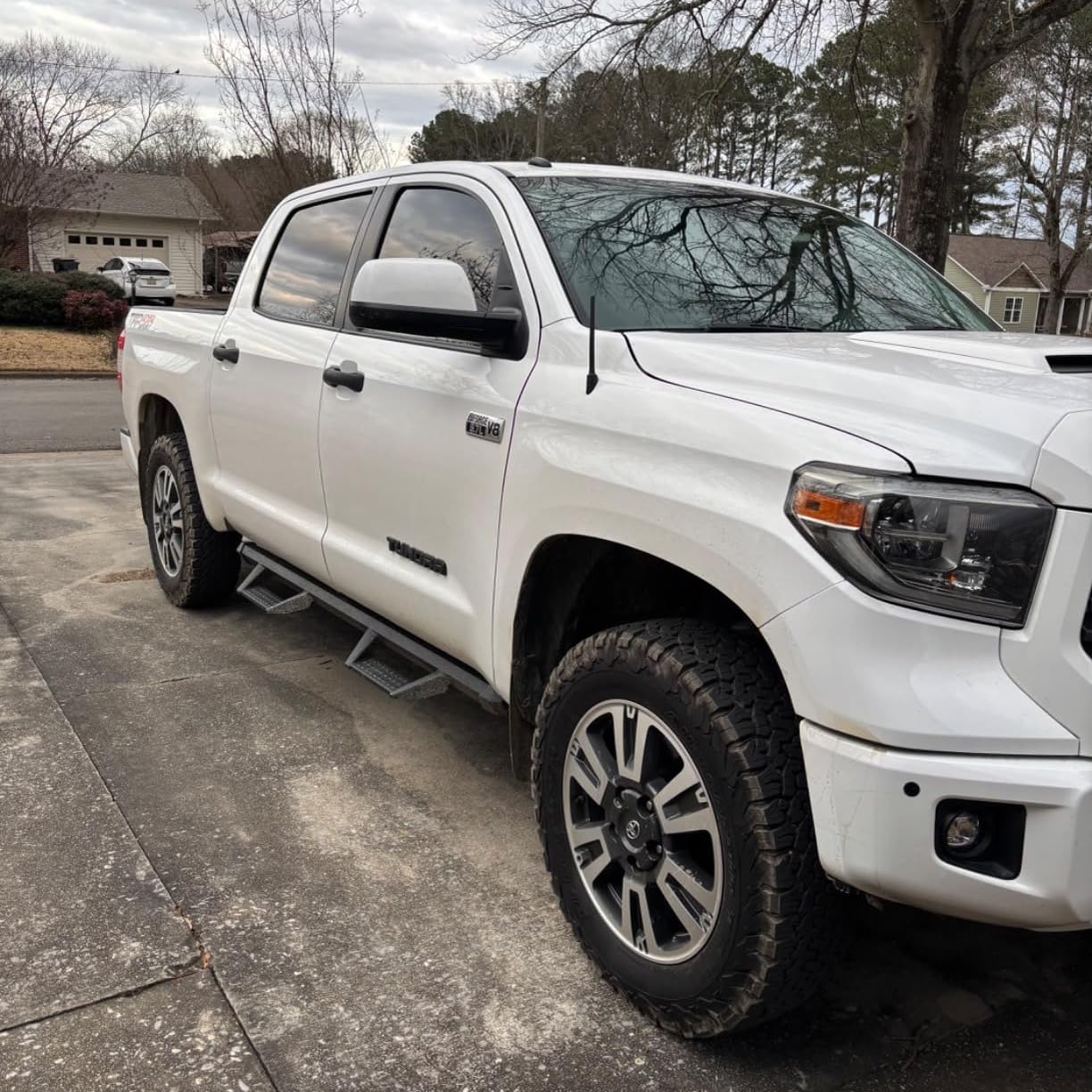 SMANOW Running Boards Side Steps Compatible with 2007-2021 Toyota Tundra Double Cab with 2 Narrow Rear Door. Dual-Stage Textured