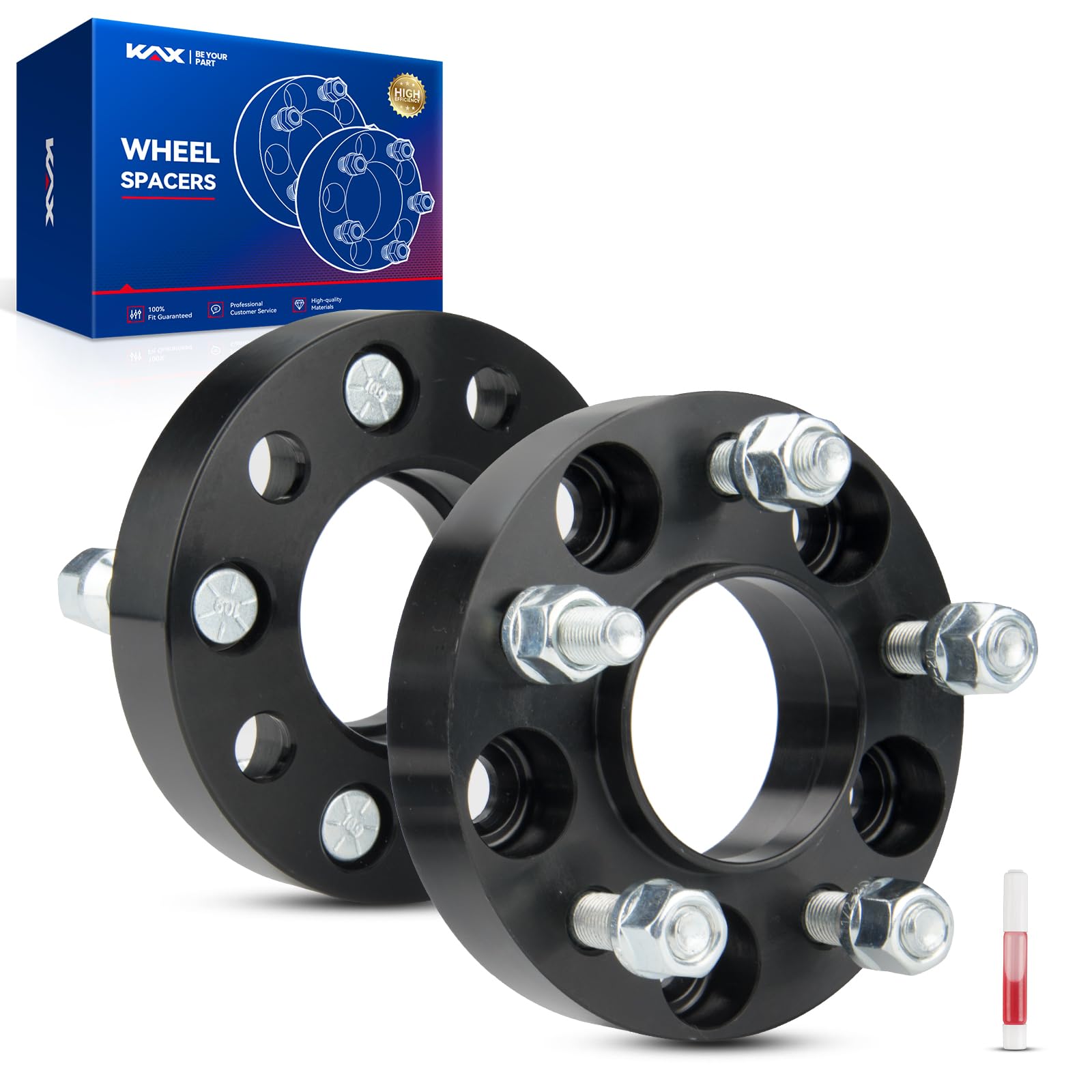 Kax 5X4.5 Wheel Spacers,1 Inch 5 Lug Hub Centric Wheel Spacers Fit For Explorer, Edge, Mustang, Grand Marquis, Ranger, Town Car,