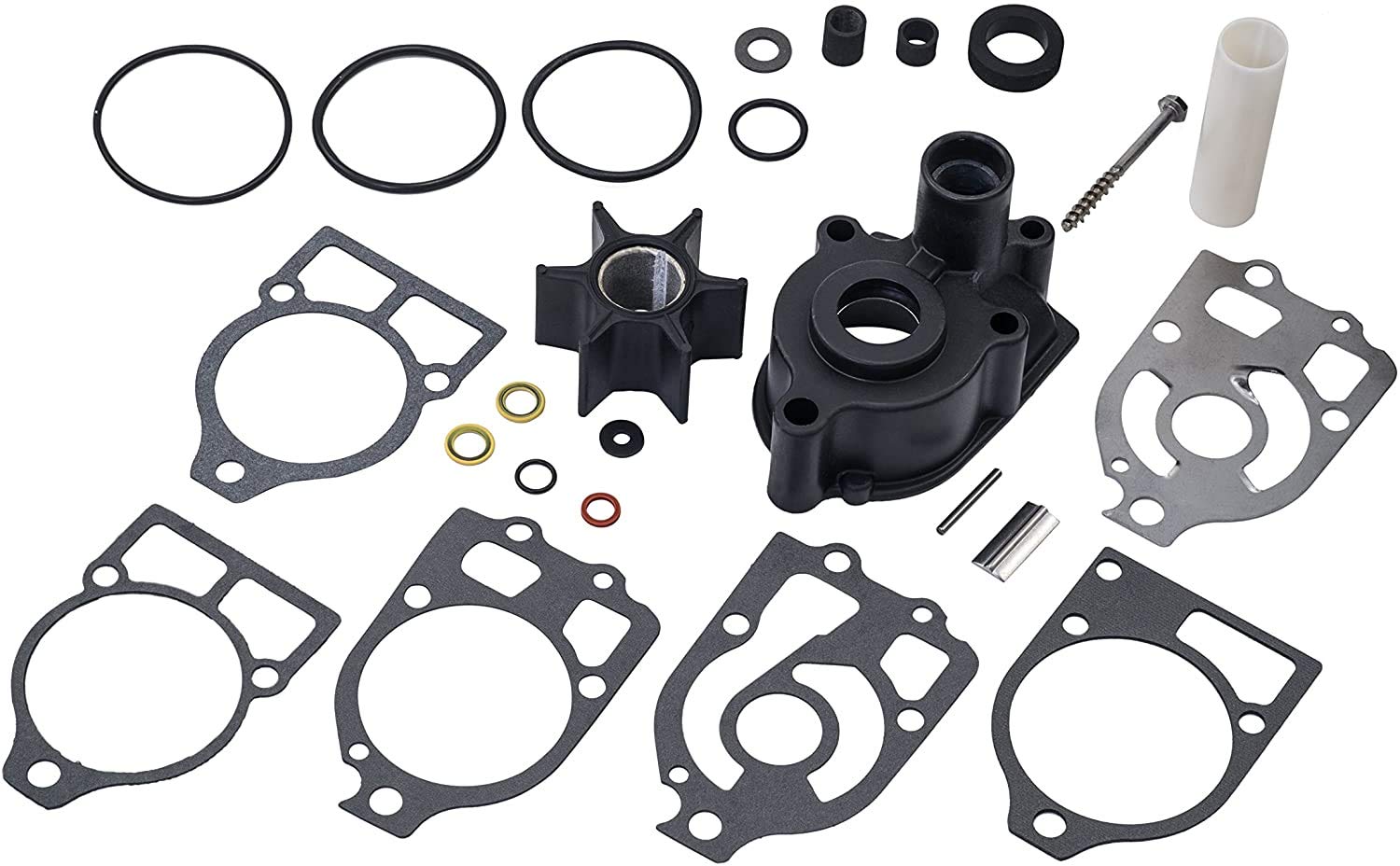 Createshao Outboard Water Pump Impeller Repair Kits For Mercury And Mariner Outboards And Mercruiser Stern Drives 46-96148A8 46-