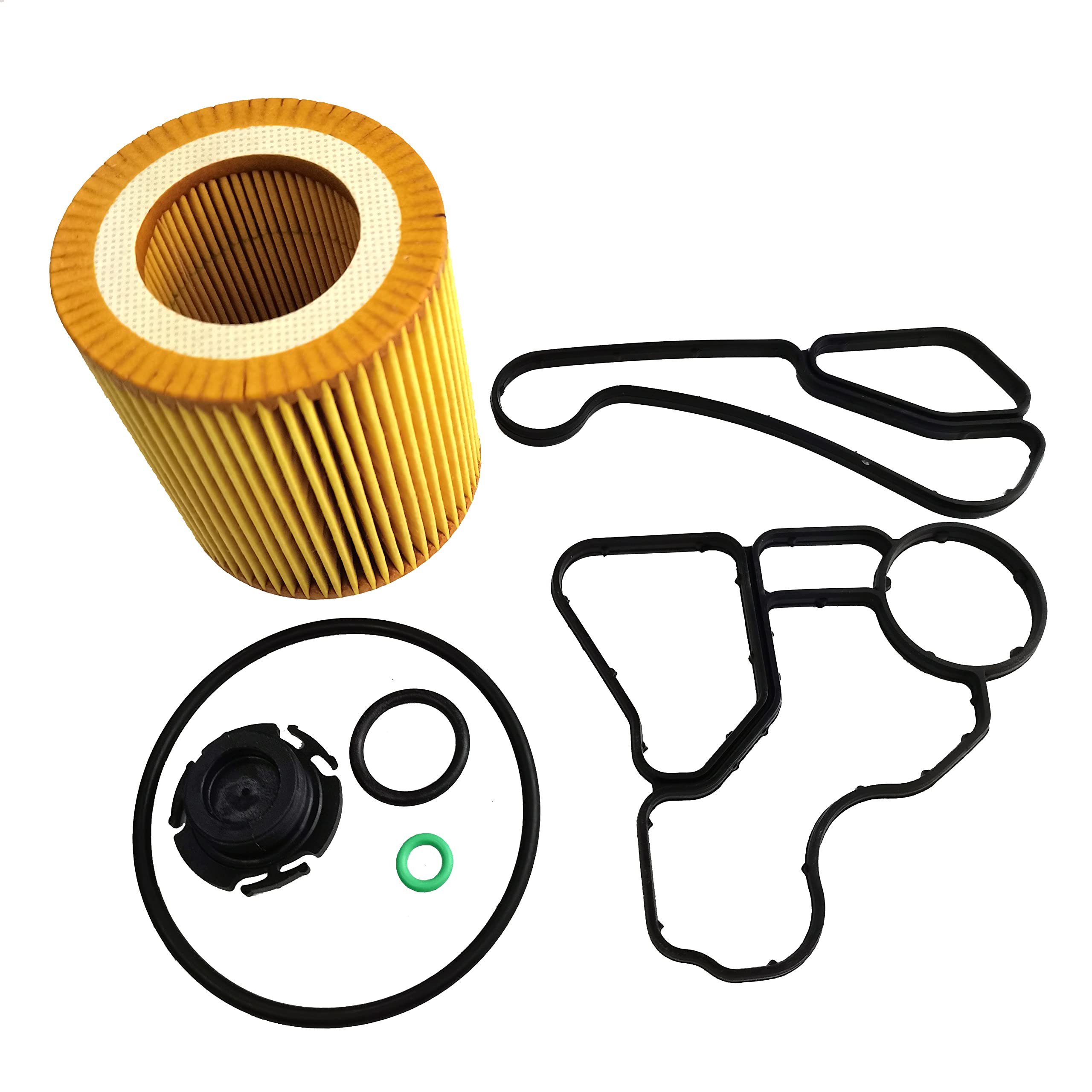 GaeaAuto Engine Oil Filter Adapter Housing Gasket Cooler Seal Kit fit for BMW 128i 135i 323i 325xi 328i xDrive 328xi 330i 330xi 