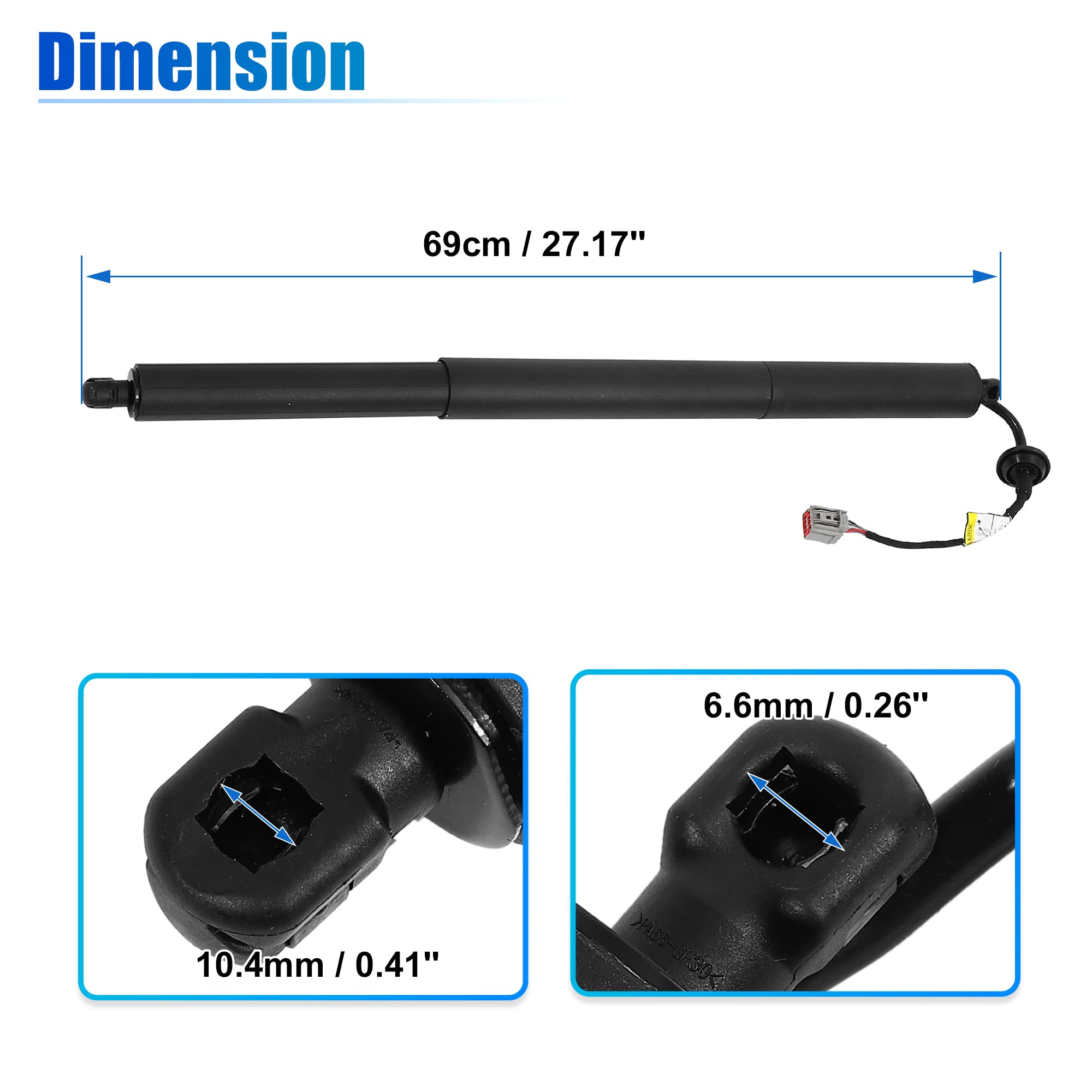 X Autohaux Rear Tailgate Power Hatch Lift Left Support For Jeep Cherokee 2015 2016 2017 2018 68231345Ac Tailgate Lift Support Shock Strut