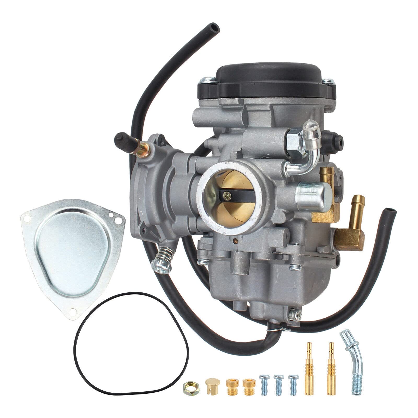 WHFZN Carburetor for Suzuki King Quad 300 (2000-2002) - Model CA0101, Includes Throttle Cable, Replace #13200-39D22