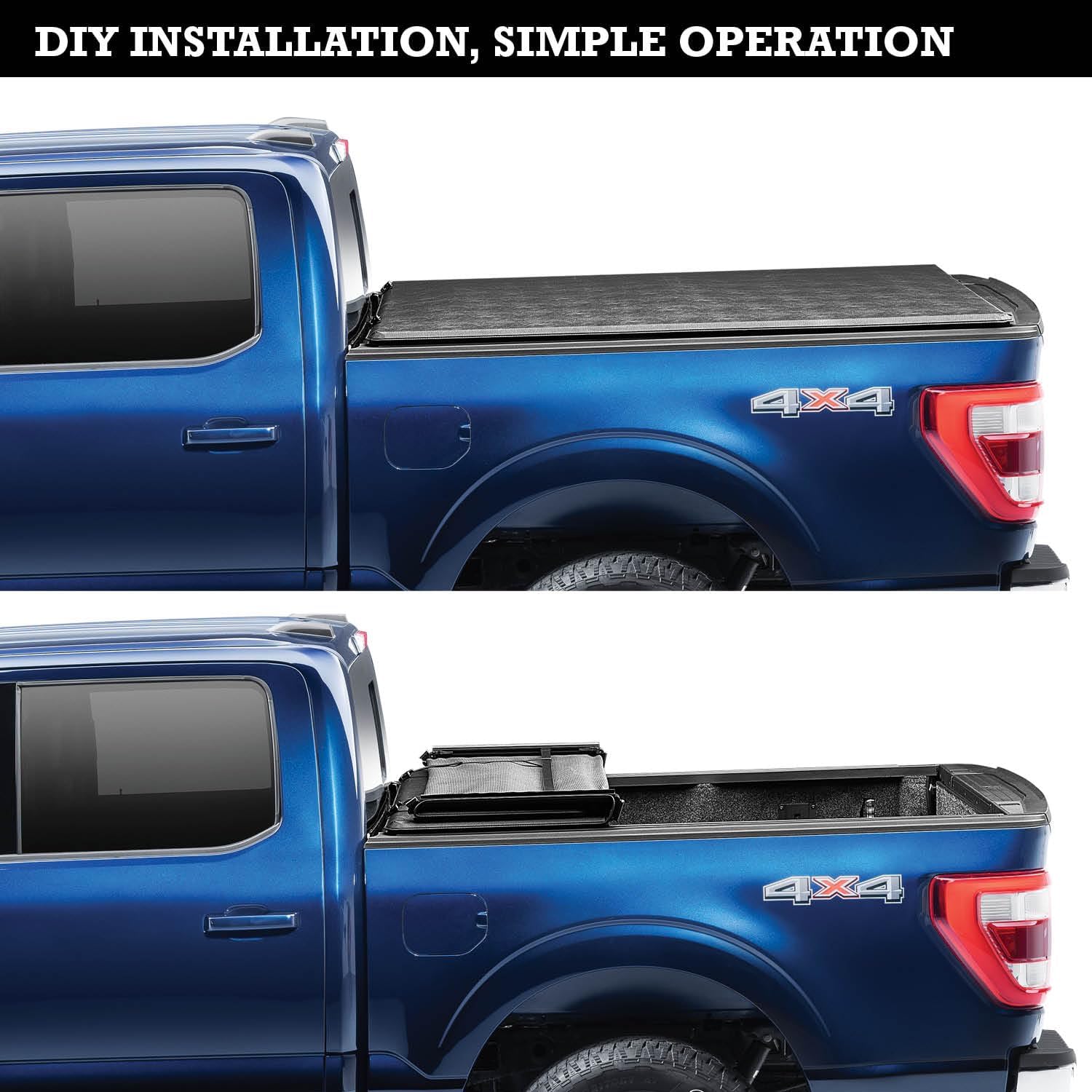 Realtruck Extang Trifecta 2.0 Soft Folding Truck Bed Tonneau Cover | 92560 | Fits 1994 - 2003 Chevy/Gmc S10/Sonoma 6' 1'' Bed (7