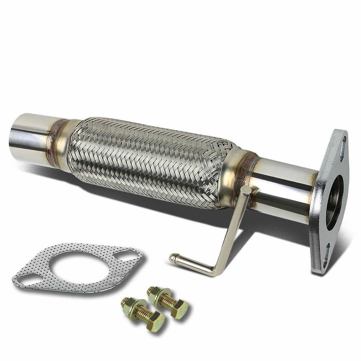 DNA MOTORING FXP-FESC01 Flex Pipe Connector for 03-08 Ford Escape 3.0L V6, Stainless Steel