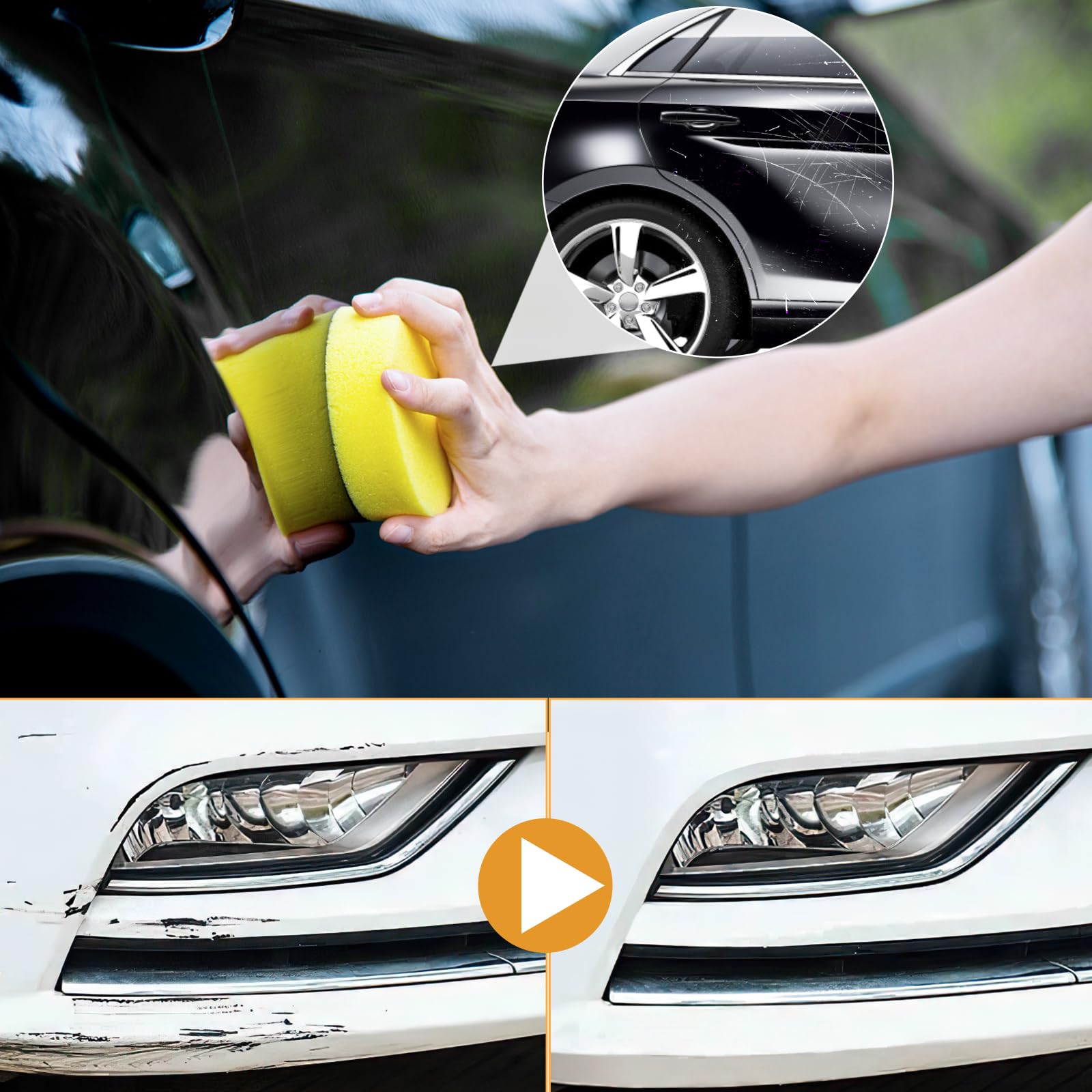 Scratch Remover for Vehicles, Upgrade Car Scratch Remover for Deep Scratches, Car Polishing Wax Scratch Remover for Vehicles,Car