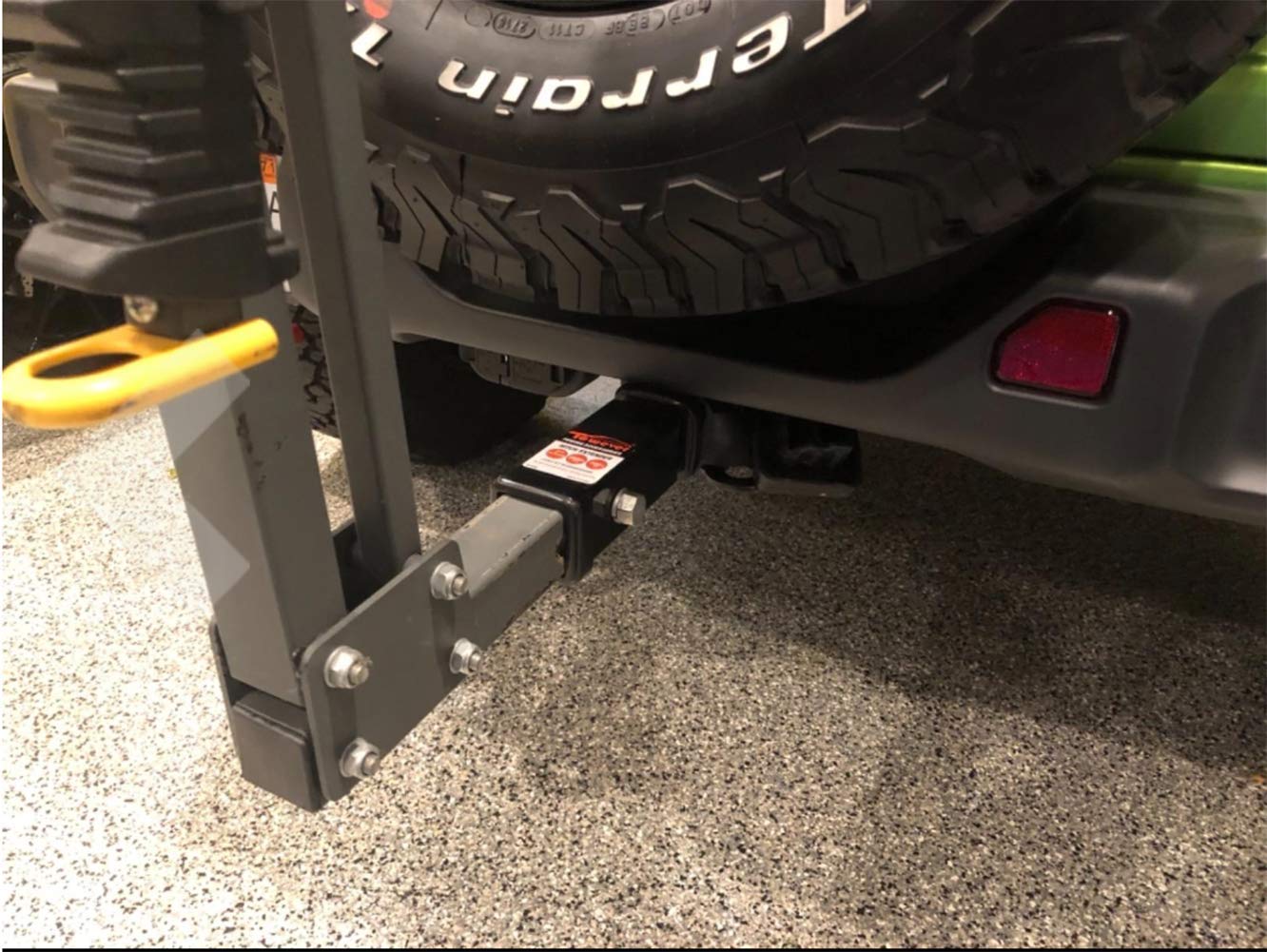Towever 84332 Towever Trailer Hitch Extender 2 Inch Trailer Hitch Receiver Tube Extension, 7 Inches Length, 3500 Lbs. Gtw