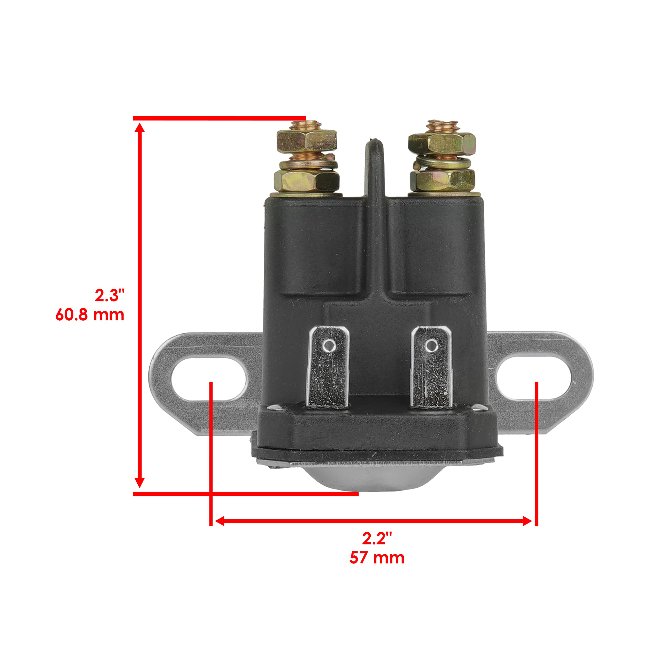 Caltric Starter Relay Solenoid Compatible With John Deere D100 E100 L100 La105 Lt150 Ltr166 X105 Z225 / Gy22476 Auc15346 Am13806