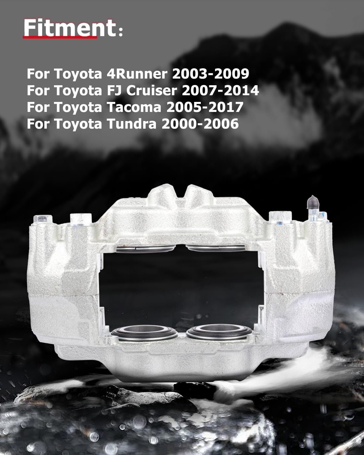 cciyu 19-2984 Front Right Brake Caliper Without Bracket For Toyota For 4Runner 2003-2009,For Toyota For FJ Cruiser 2007-2014,For
