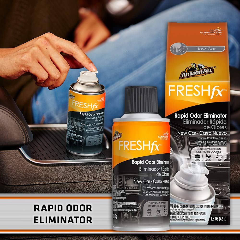 Armor All Car Air Freshener and Purifier - Odor Eliminator for Cars & Truck, New Car, Fogger, Pack of 6, 18507