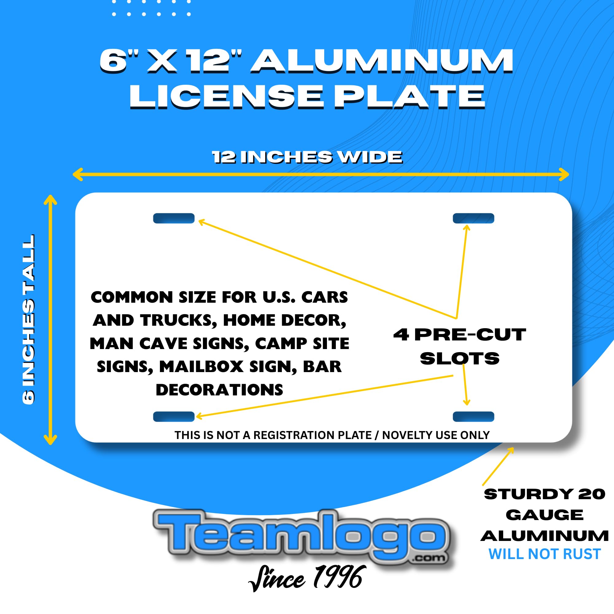 Personalized Montana License Plate 6 '' X 12 '' (Inches) Aluminum. Add Your Name, Text Or Numbers.Full Size Novelty Plate - Fits