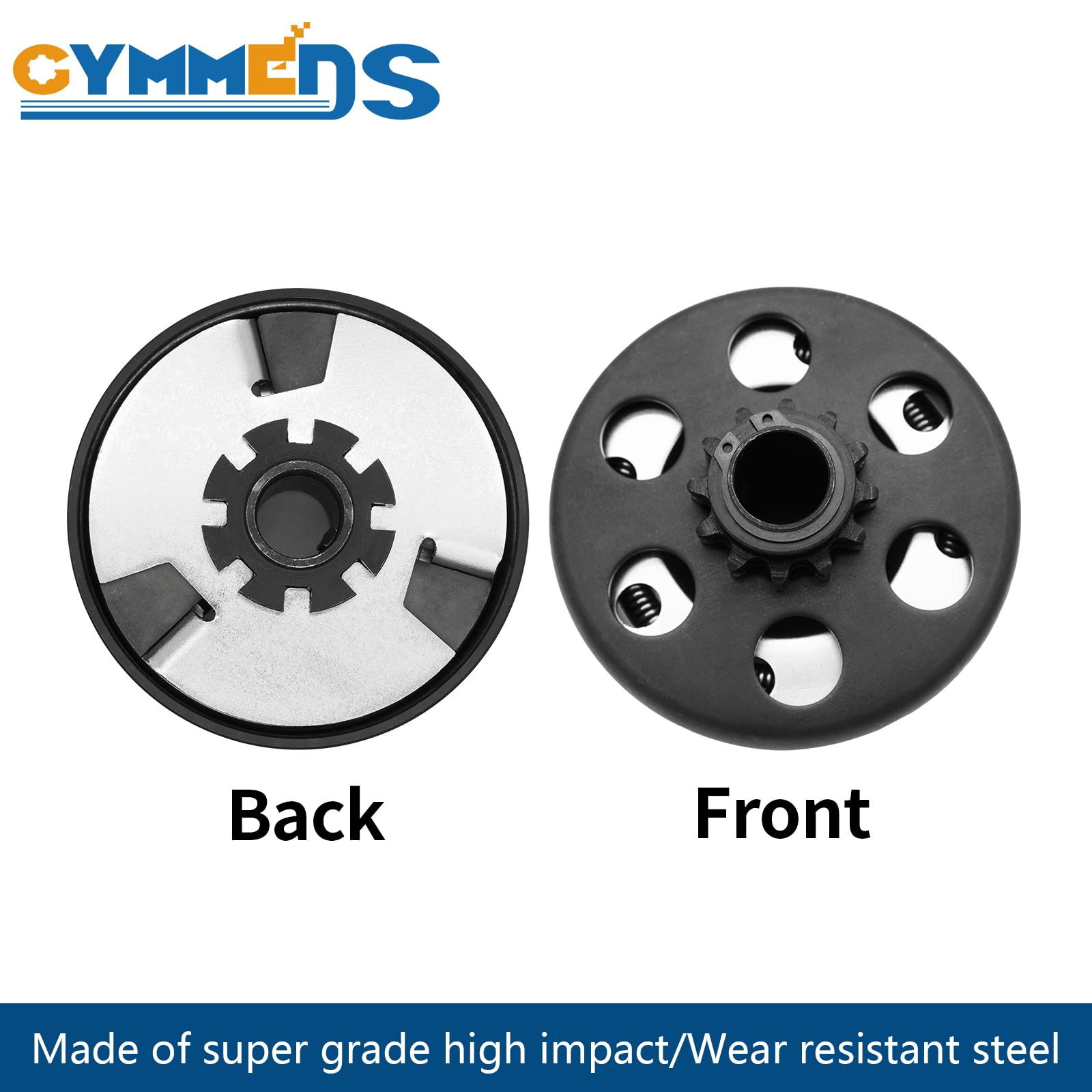 GYMMEDS Centrifugal Clutch 3/4" Bore 12 Tooth for #35 Chain - Steel, Fits 212cc Predator, Honda GC/GX, Includes Bolt & Washer Kit