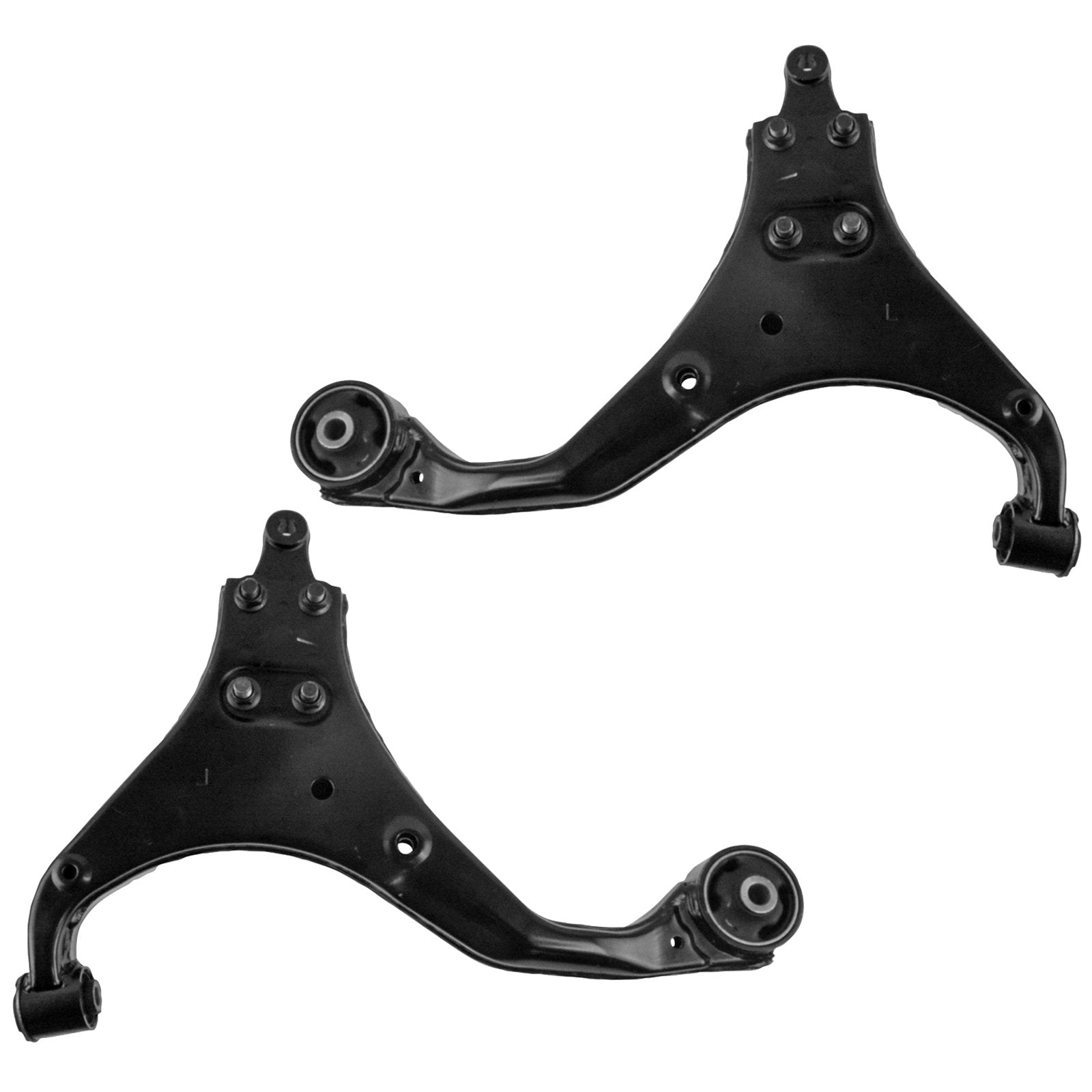 TRQ Front Lower Control Arm with Ball Joint Set Compatible with 2005-2009 Hyundai Tucson 2005-2010 Kia Sportage