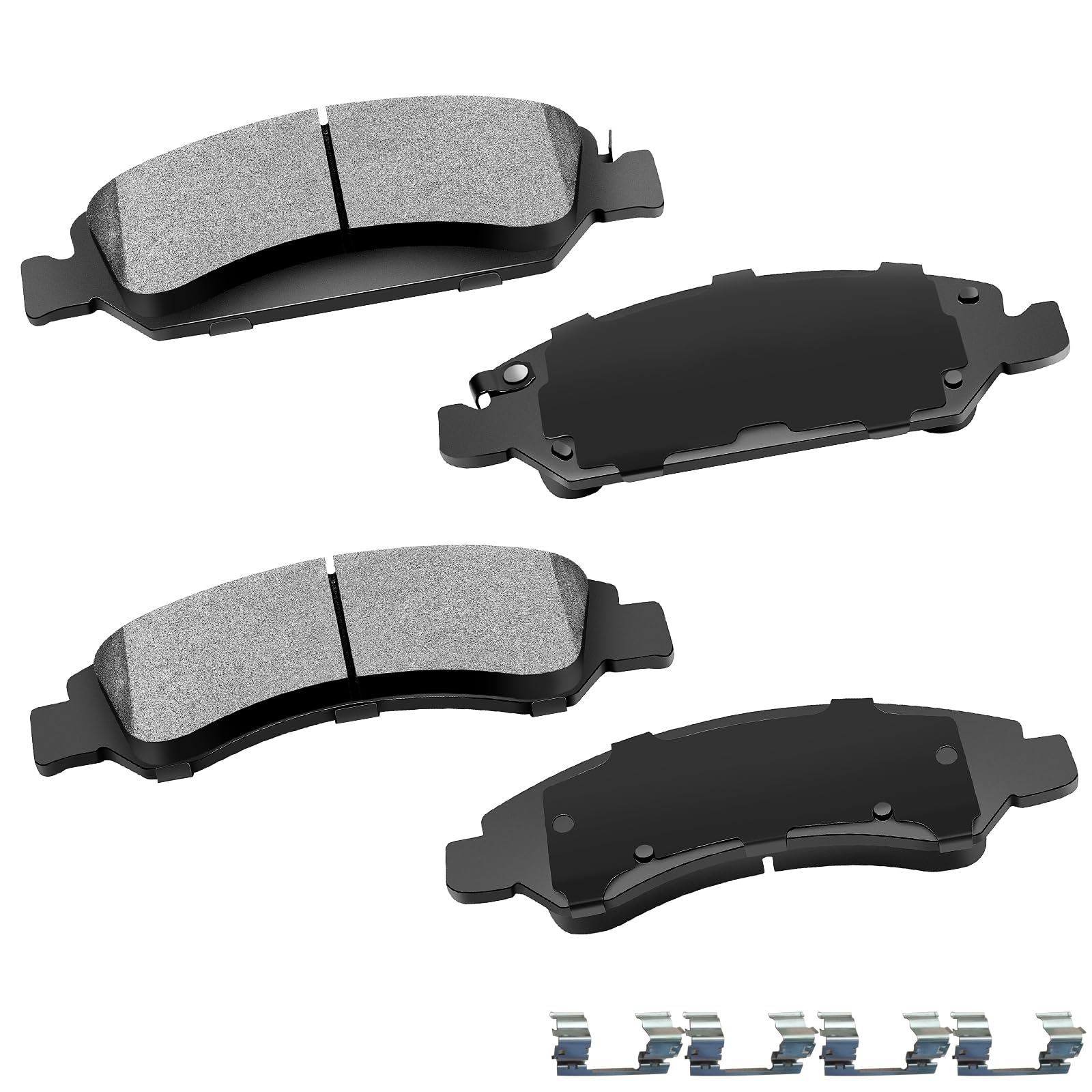 Cciyu D1363 Front Semi-Metallic Disc Brake Pads Kit For Cadillac Escalade Escalade Esv Escalade Ext Xts For Chevrolet Avalanche