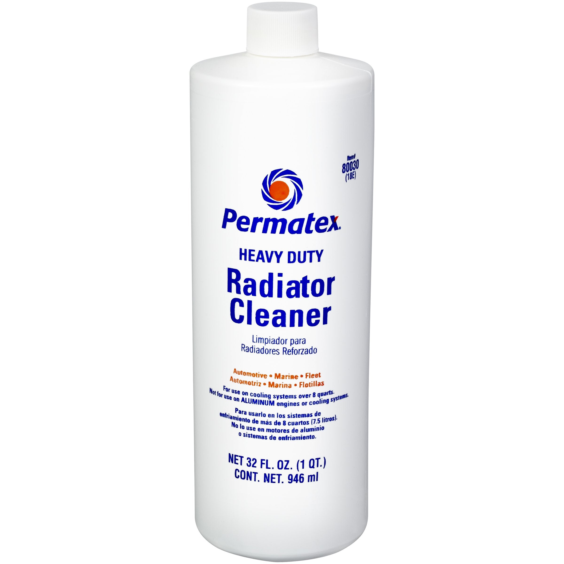 Permatex Heavy Duty Radiator Cleaner - 1 Quart (32 Fl Oz) - Model 80030