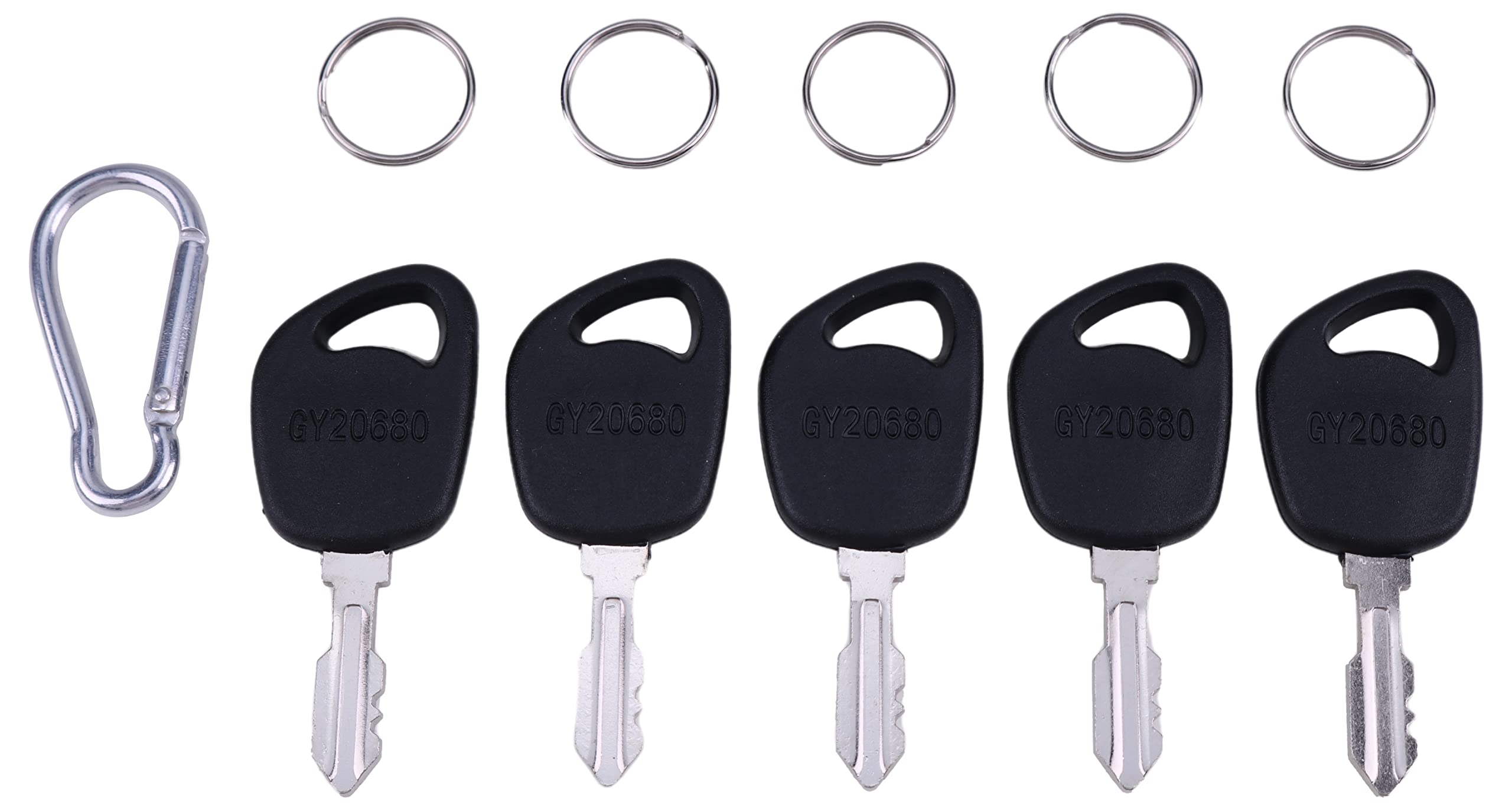 Jeenda (5) Ignition Keys Gy20680 Lva17264 Compatible With John Deere 100 La Lt Sst X Series 1026R L100 L110 L108 L111 L118 L120