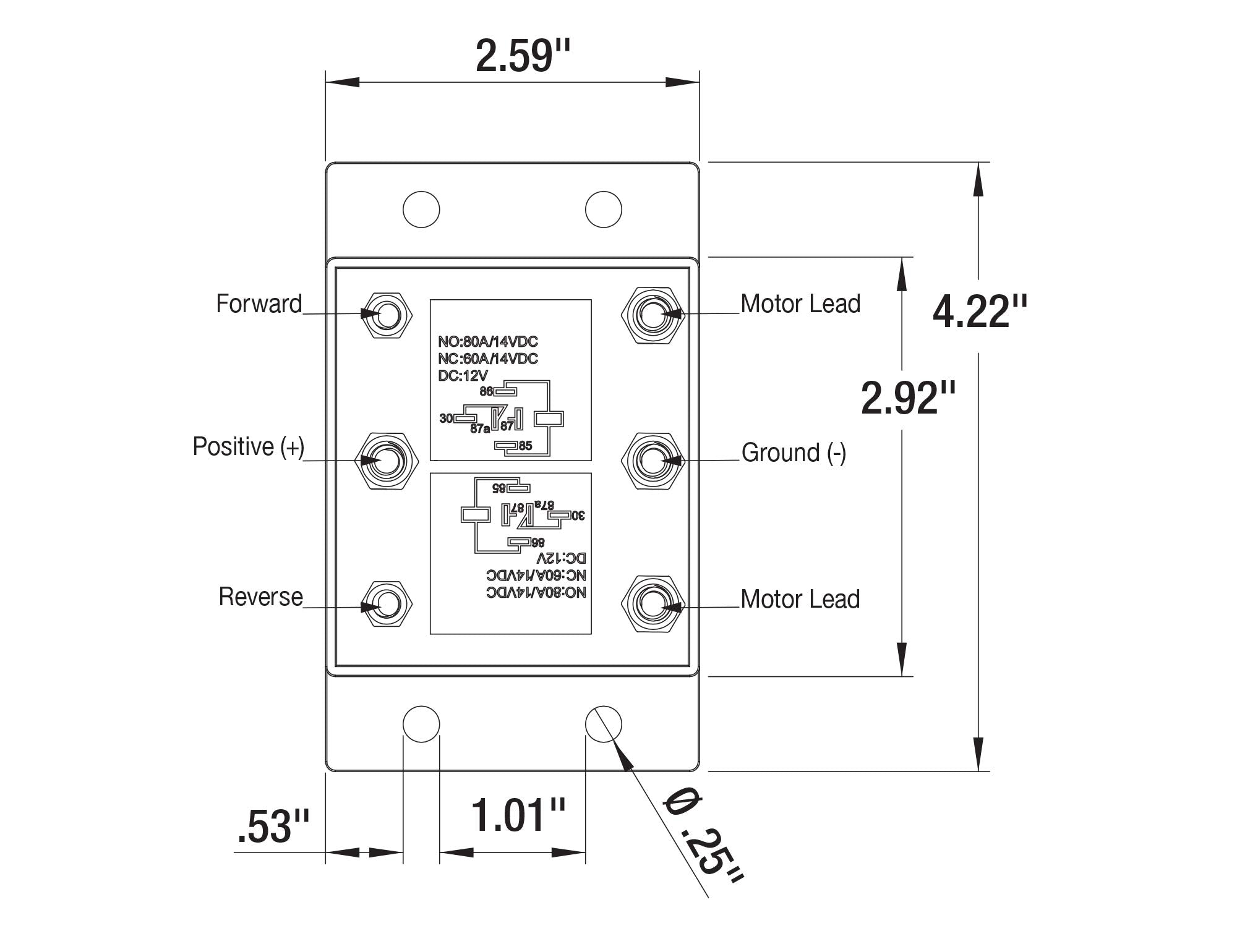 Buyers Products Forward and Reverse Relay Module - Model 5541100 for Efficient Control