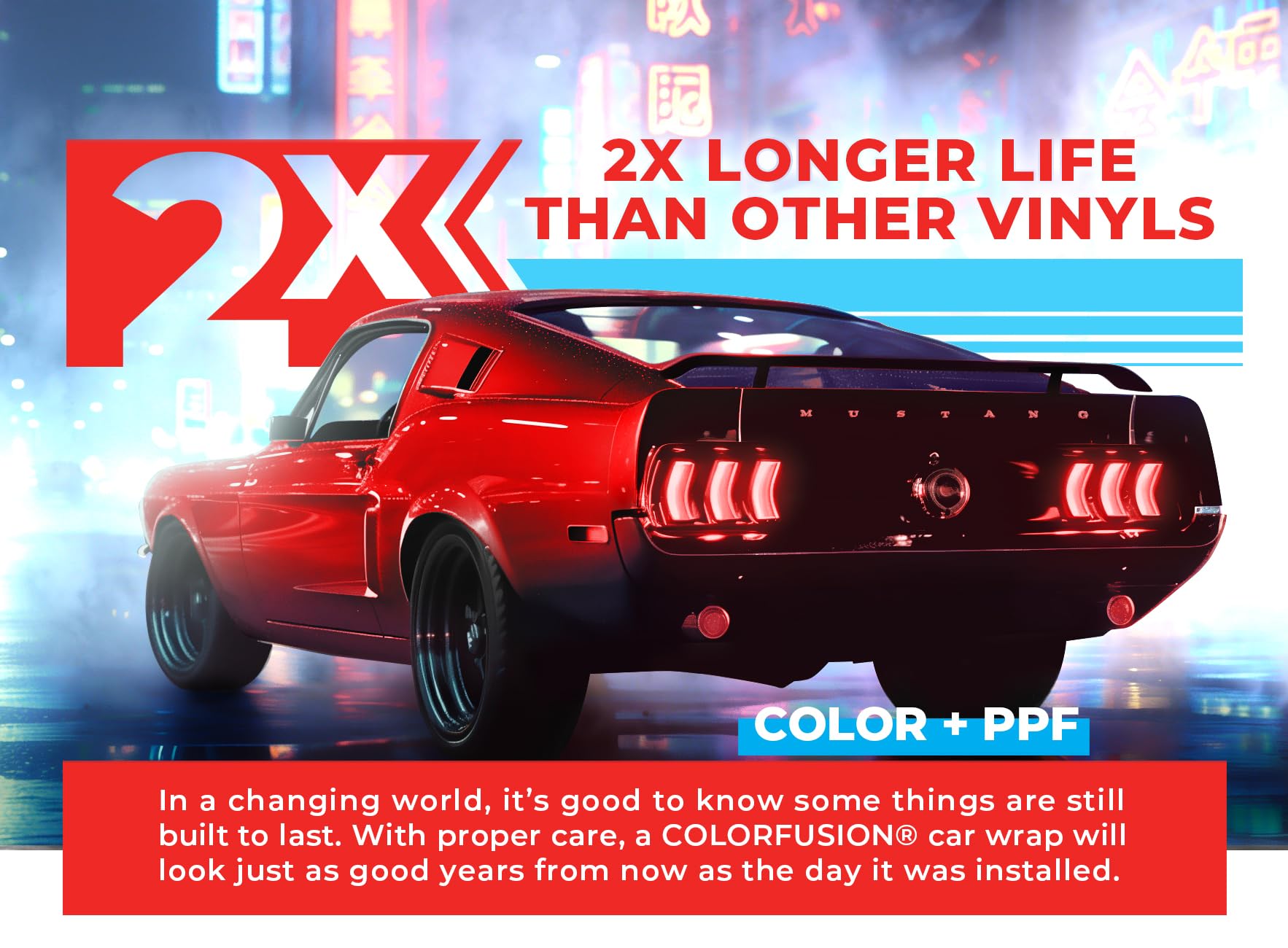 Colorfusion Ppf By Vvivid, Gloss Ultra Red Dry Apply Ppf Vinyl Car Wrap Roll 20Ft X 5Ft