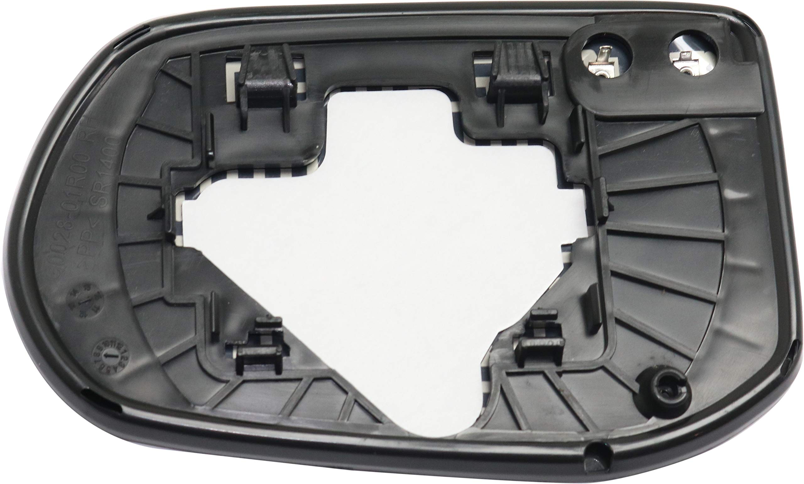 Kool Vue Mirror Glass Compatible with Honda Civic 2009-2011 Mirror Glass Passenger Side Heated Sedan EX-L/Sport Models with Back