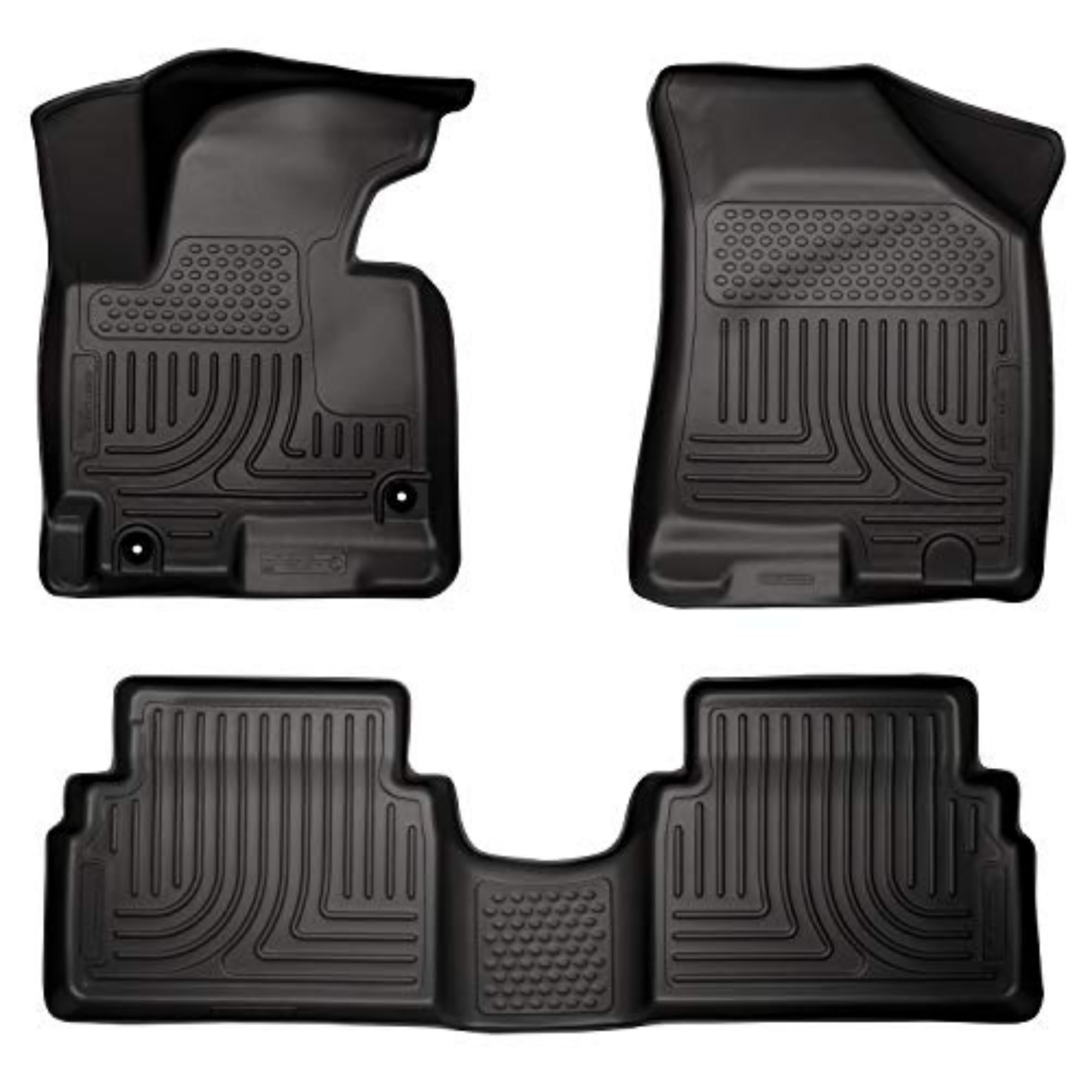 Husky Liners Weatherbeater Floor Mats | Fits 2011-2013 Hyundai Tucson; 2014-2015 Hyundai Tucson W/Factory Carpet Mat Retaining P