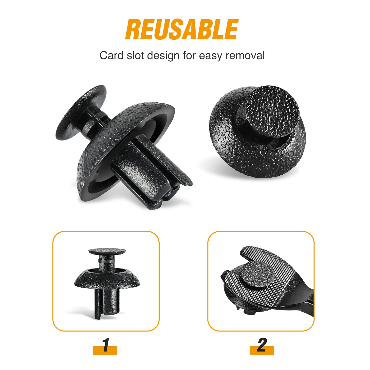 Gooacc 50Pcs Bumper Radiator Cover & Grille Push-Type Retainer Replacement For Lexus Es350 Gs300 Gs430 Gs350 Gs450H Scion Tc Xb