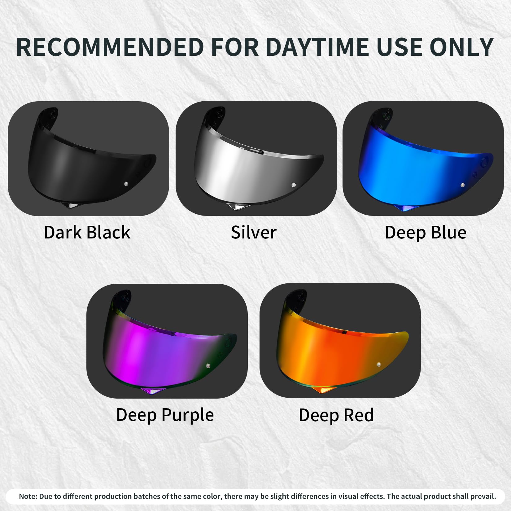 PSLER C10 Visor - C10 Tinted Visor HJ-34P Pinlock-Ready Helmet Face Shield for C10 HJ 34P,Deep Blue