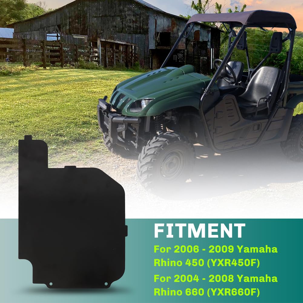Motoparty Battery Cover Box Lid Fit for 2006-2009 Yamaha Rhino 450 (YXR450F)& 2004-2008 Yamaha Rhino 660 (YXR660F) Replace for O