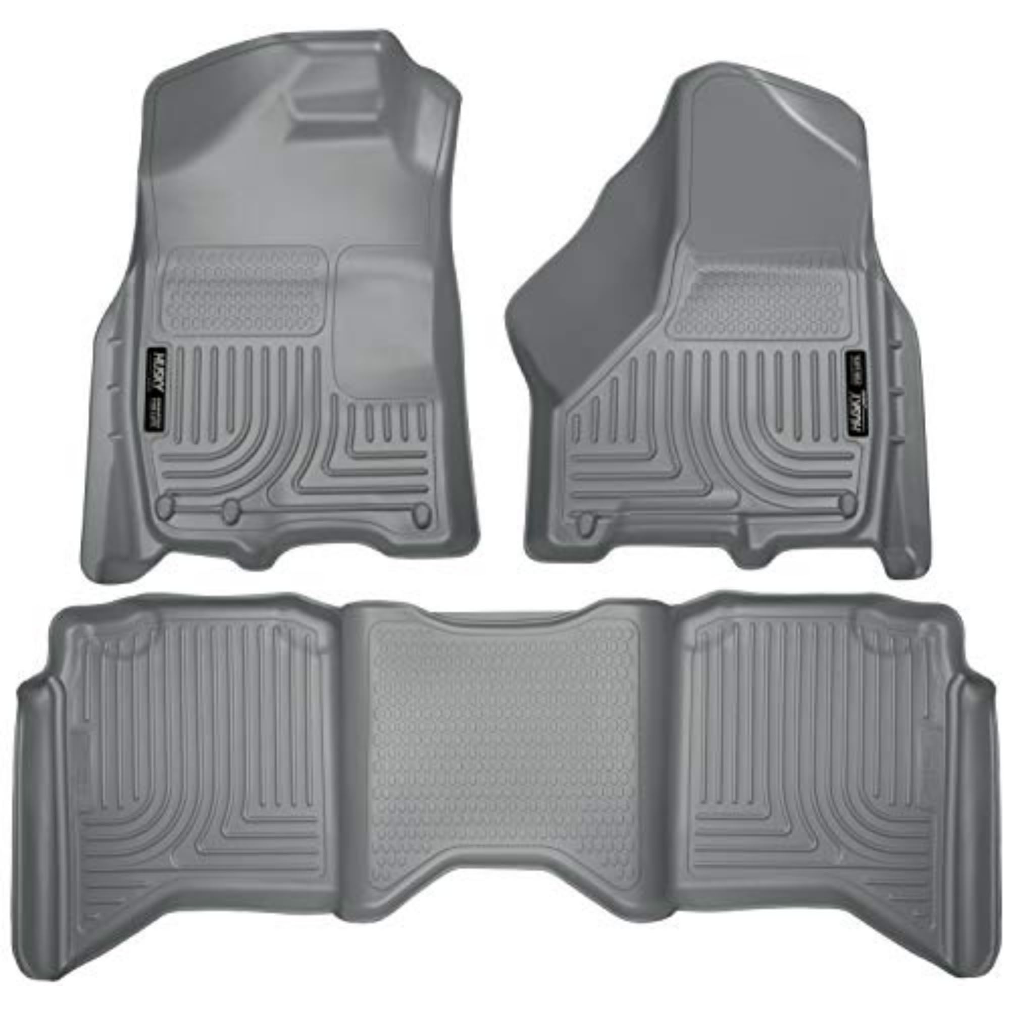 Husky Liners Weatherbeater Floor Mats | Fits 2009-2024 Ram 1500 (19-24 Classic Body only) Crew Cab; 2010-2018 Ram 2500/3500 w/Au