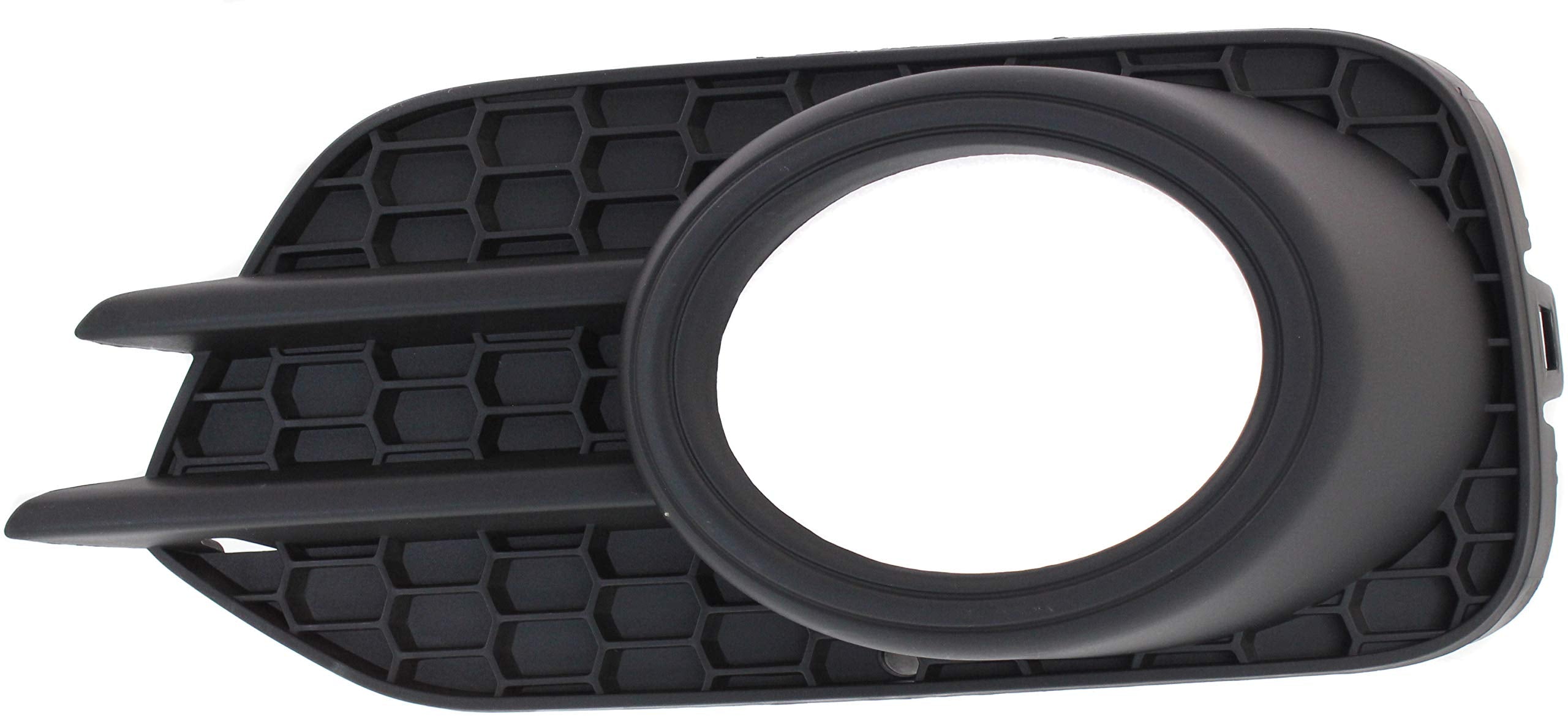 Evan Fischer Front, Driver Side Fog Light Trim Compatible With 2012-2018 Volkswagen Tiguan, 2017-2018 Tiguan Limited Textured Vw