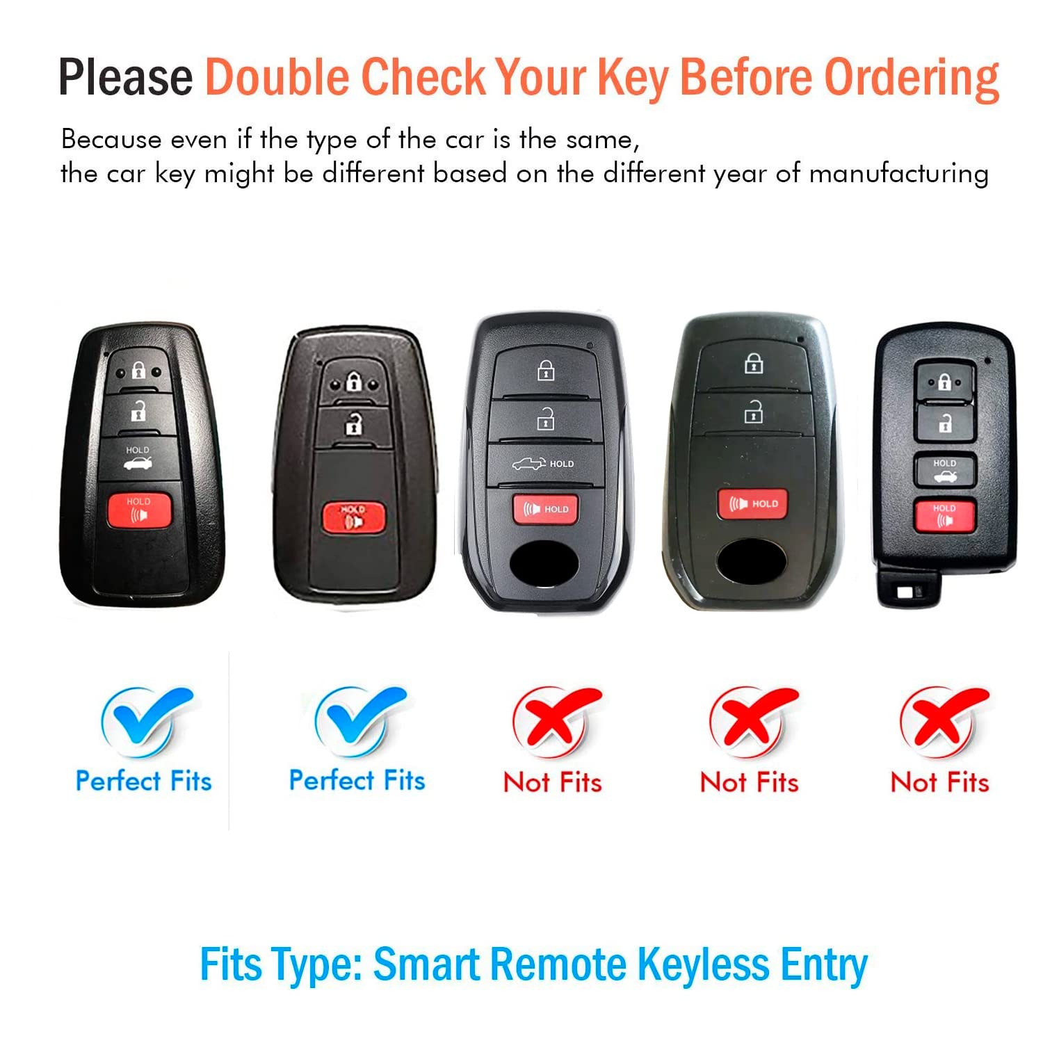 Tukellen For Toyota Key Fob Cover Genuine Leather With Keychain,Leather Key Case Protector Compatible With 2020-2022 Highlander Corolla Prius 2018-2024 Rav4 Camry Avalon C-Hr Gt86 -Red