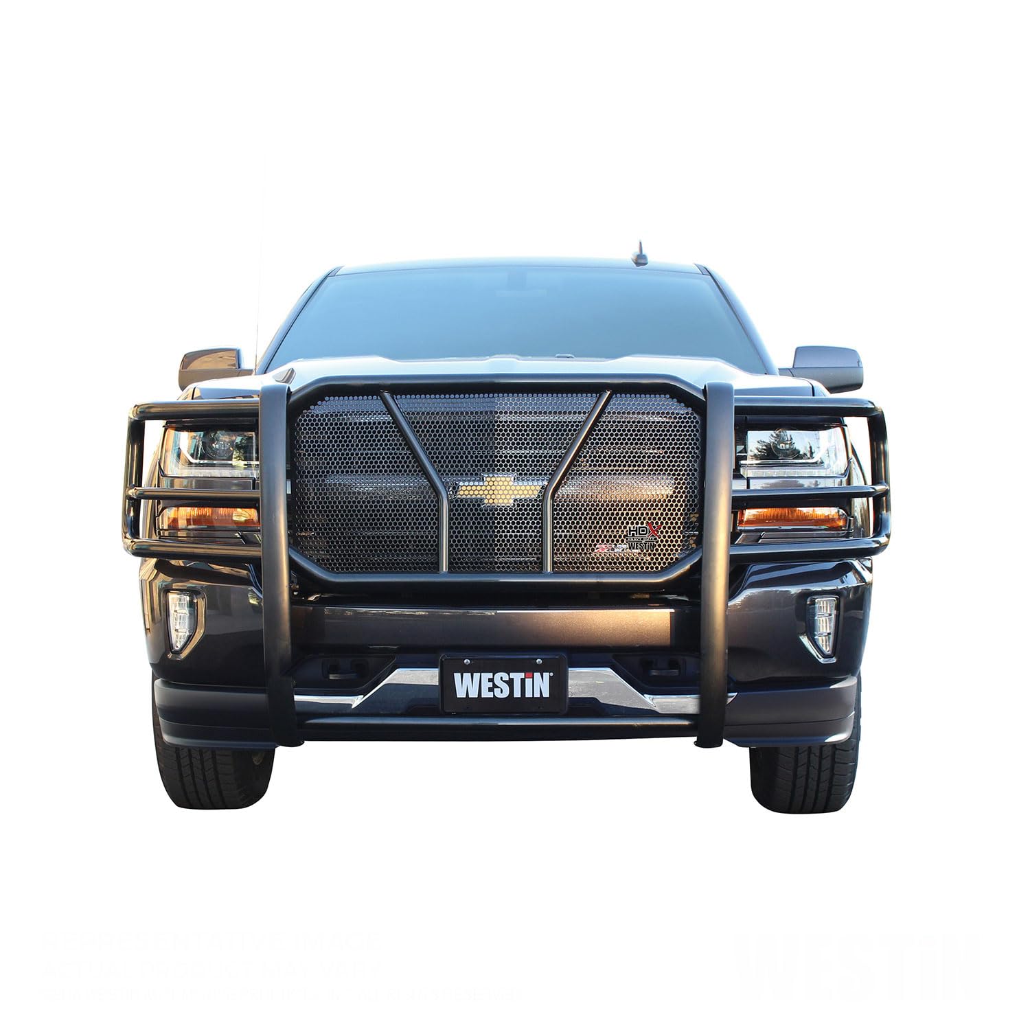 Westin 57-3615 Hdx 1-Piece Grille Guard Fits 2011-2014 Silverado 2500Hd 3500