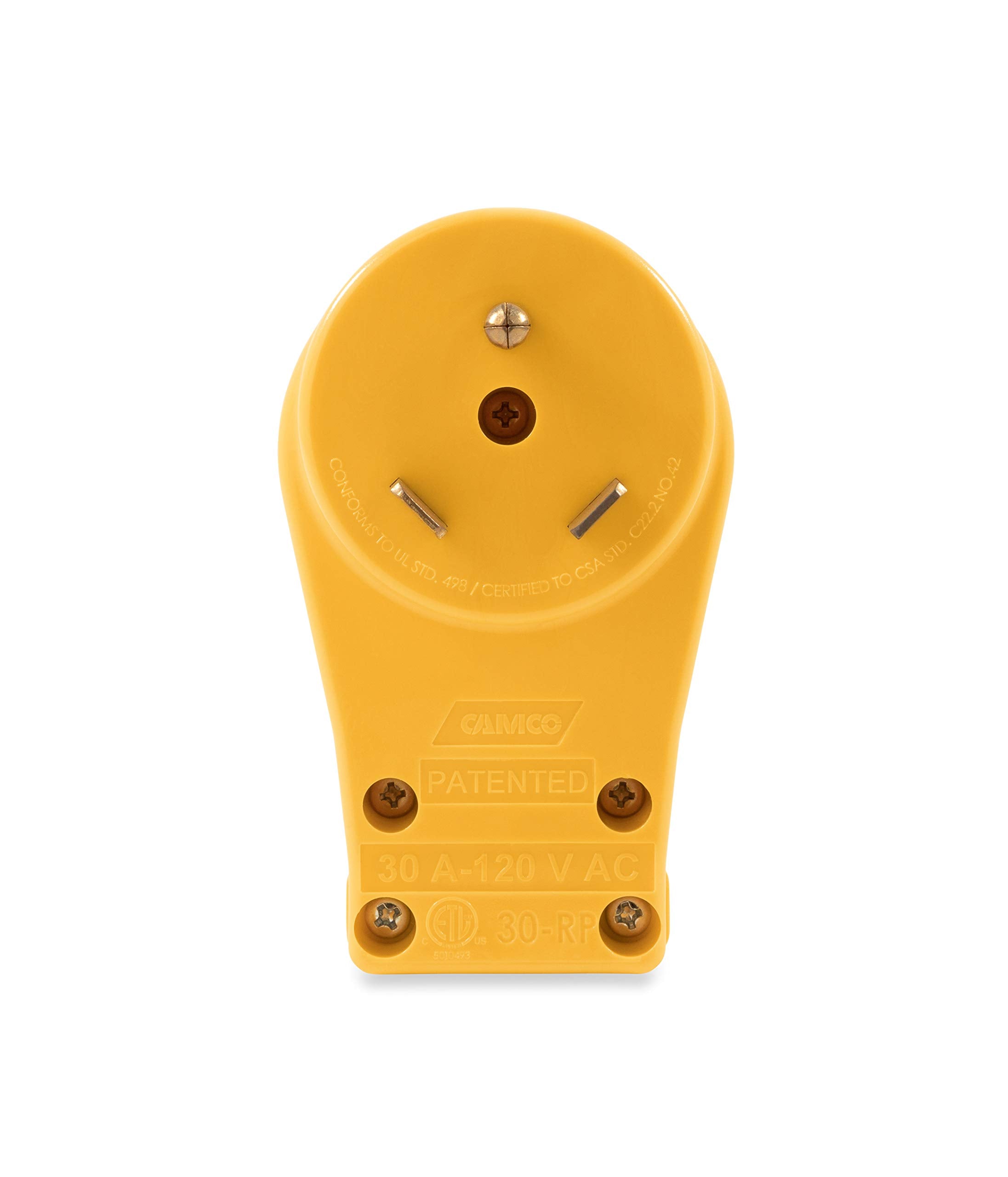 Camco Power Grip Male Replacement Receptacle 30 A