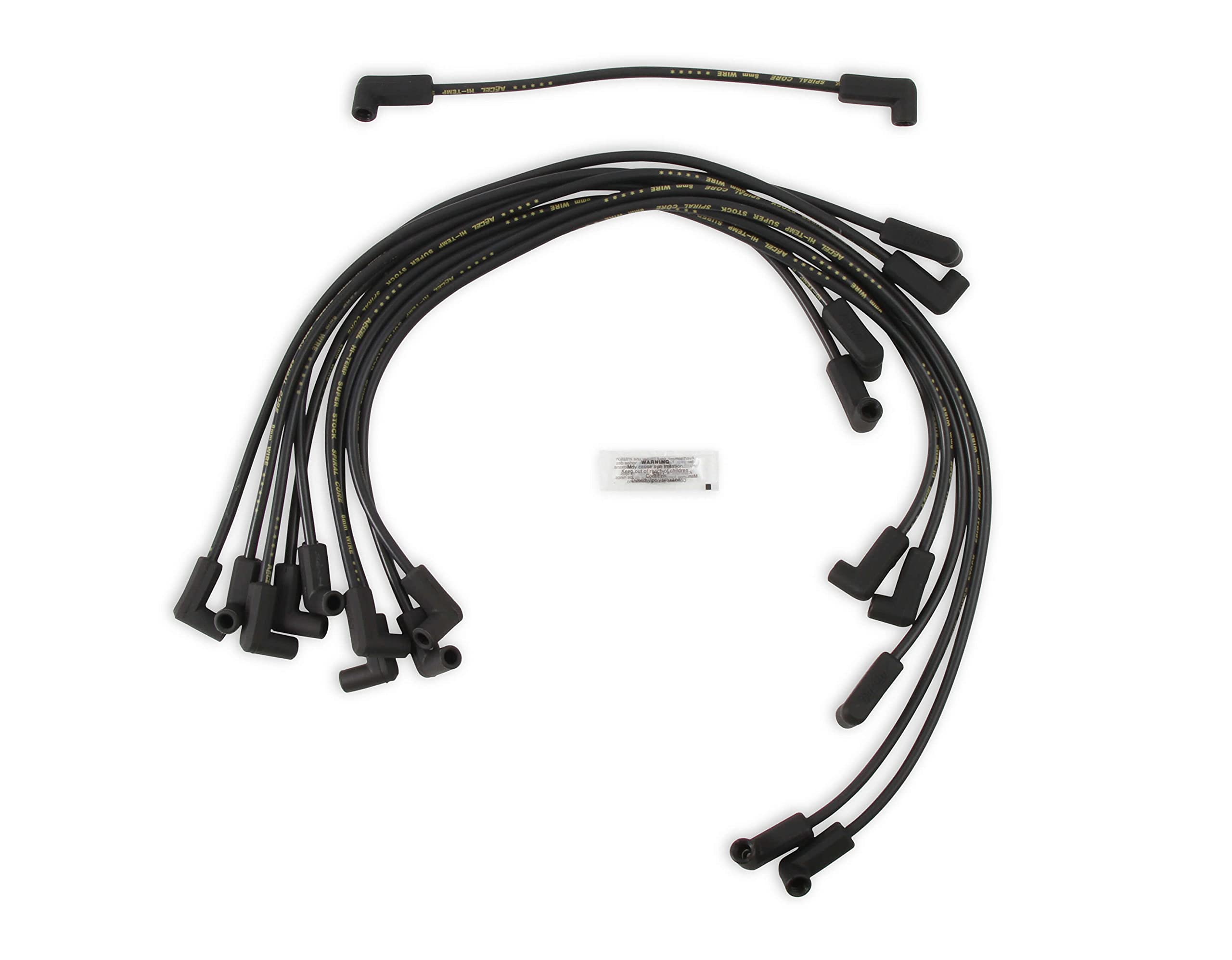 ACCEL 5114K Spark Plug Wire Set- 8mm - Super Stock - Custom - Black Wire