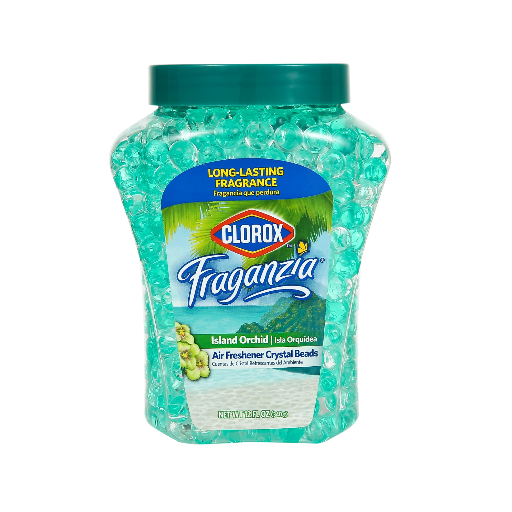 Clorox Fraganzia Crystal Beads Air Freshener LongLasting Air Freshener Beads Gel Beads Air Freshener in Island Orchard Scent for