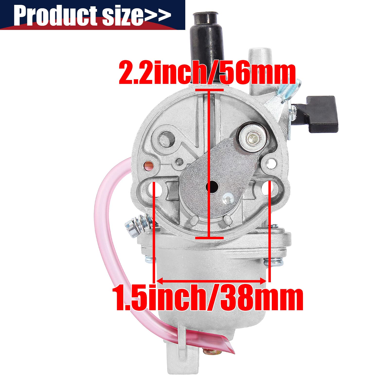 QAZAKY Carburetor for 43cc 47cc 49cc 50cc SYX Moto Holeshot Kids Mini Dirt Bike Pit Pocket Rocket Super Bike Minimoto ATV Quad G