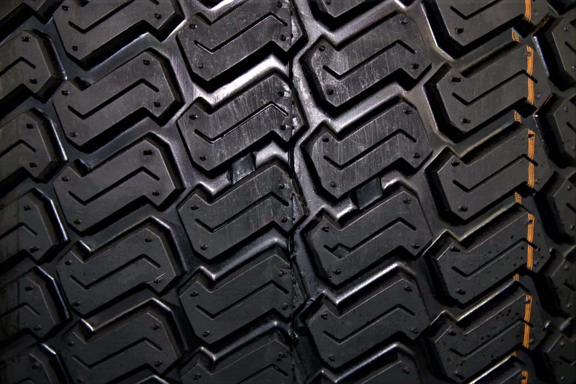 Antego Tire & Wheel 8" Matte Black Steel Golf Cart Wheels & 18X8.50-8 Turf Tires - Set of 2, Alloy Steel, Model ATW-003