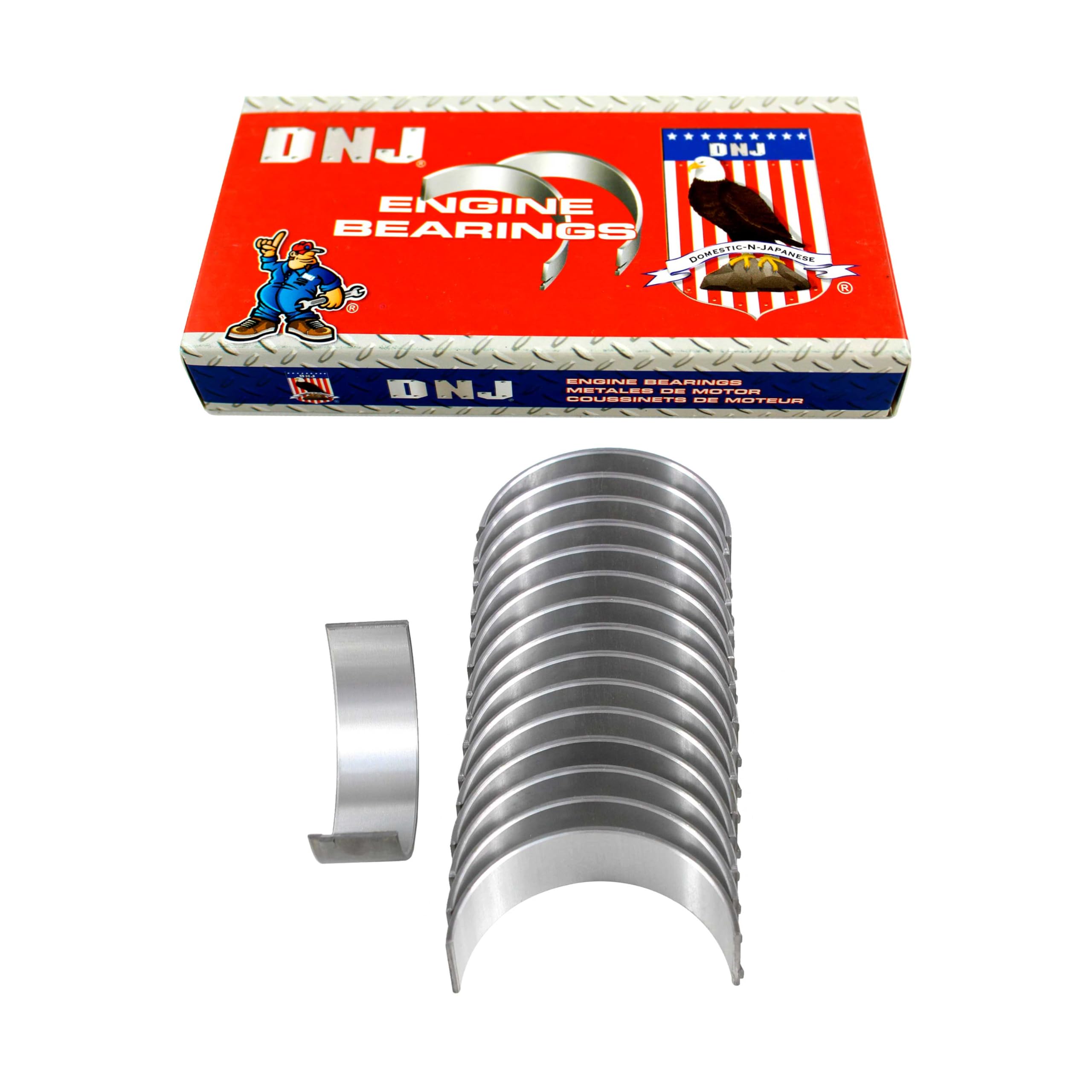DNJ RB4113.10 Oversize Rod Bearings Set for 1962-2001 Ford, Lincoln, Mercury 300, Bronco, Caliente 4.3L-5.0L V8 16V OHV 4261cc