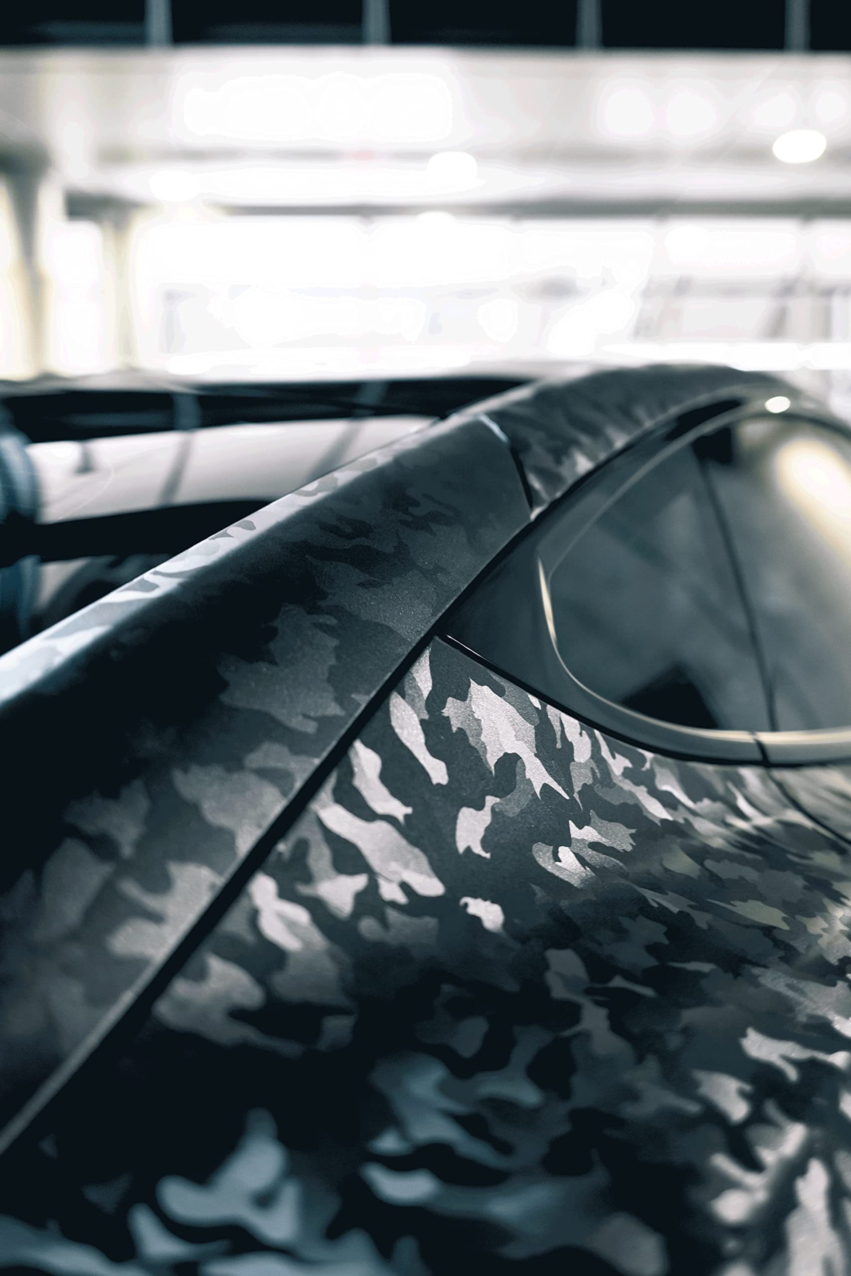 VViViD Stealth Camouflage Vinyl Wrap - 10ft x 5ft, Ghost Metal, Durable Material