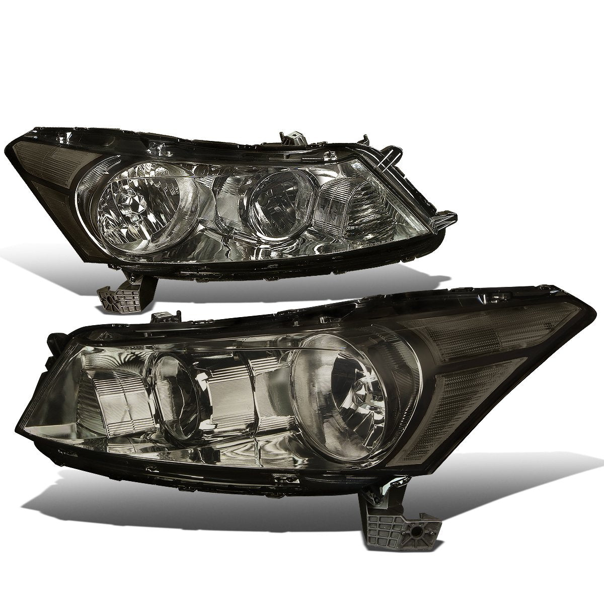 Auto Dynasty, Halogen Model, Factory Style Headlights Assembly Compatible With Honda Accord Sedan 4-Door 08-12, Driver And Passe