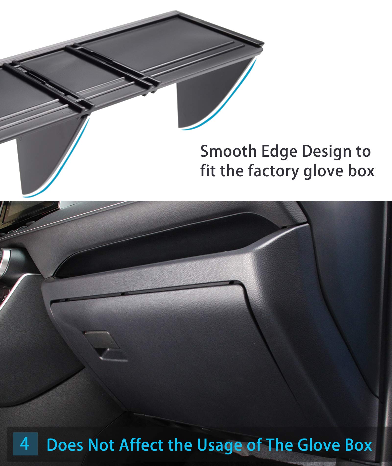 Jaronx Center Console Organizer for Toyota RAV4 2019-2024 - Durable Storage Tray for Glove Box, Fits RAV4 Models
