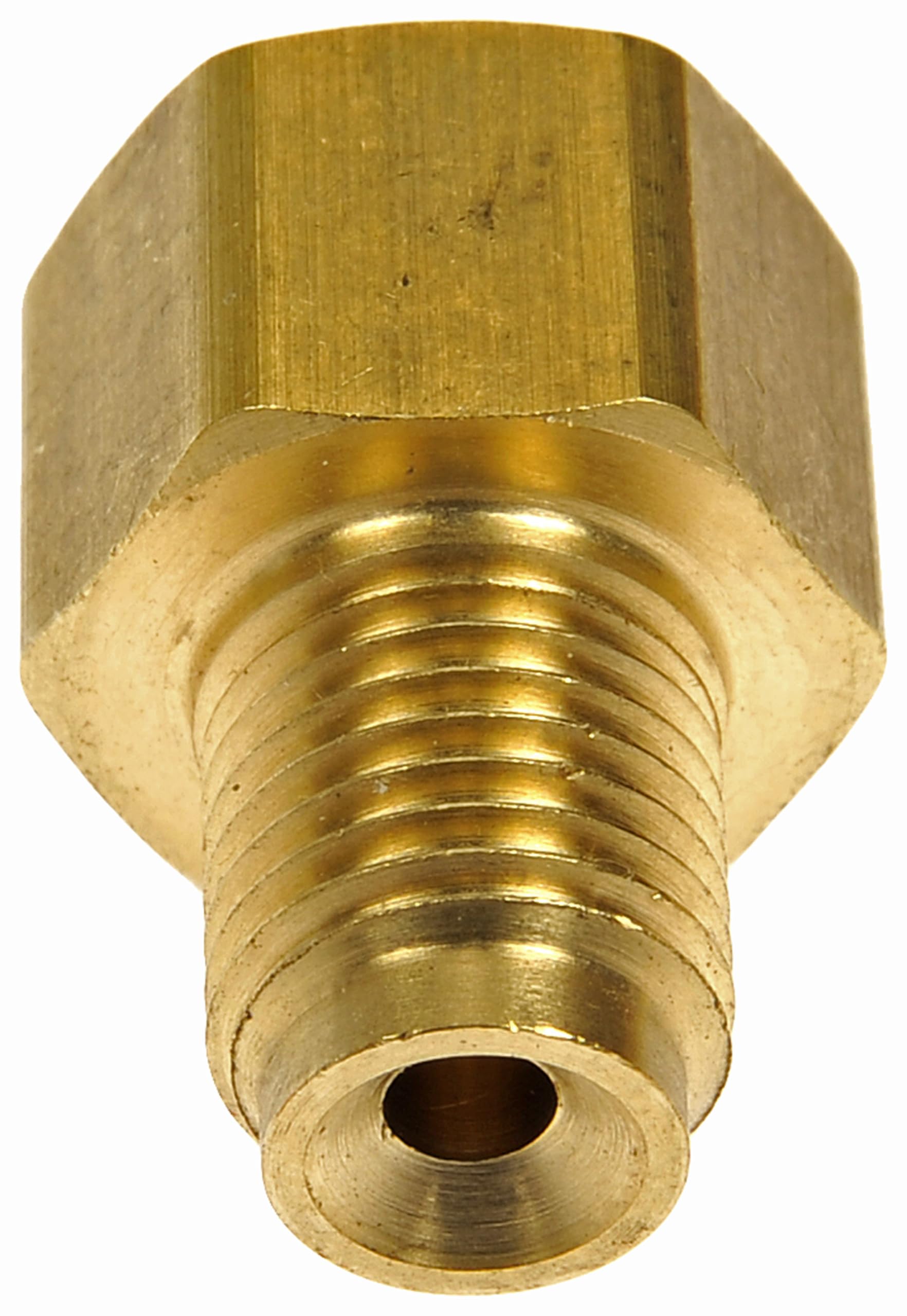 Dorman Brake Adapter - Inverted Flare 1/4 In. x 3/16 In. - Brass, Blue, Model 785-434D, Universal Fit