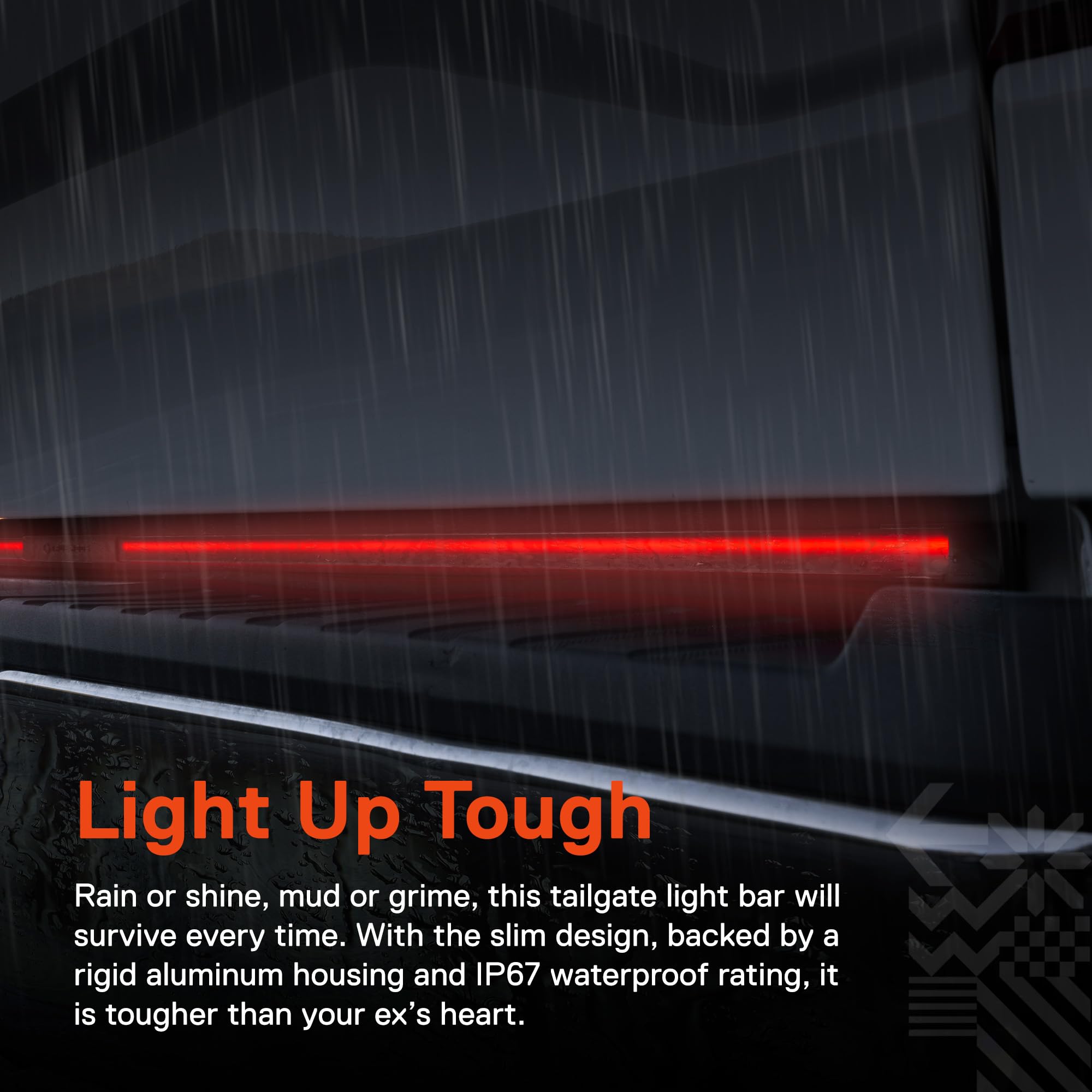 ONLINE LED STORE True Mods 60" Smoked LED Tailgate Light Bar - Aluminum, Sequential Turn Signal, Model LEDTBL6182