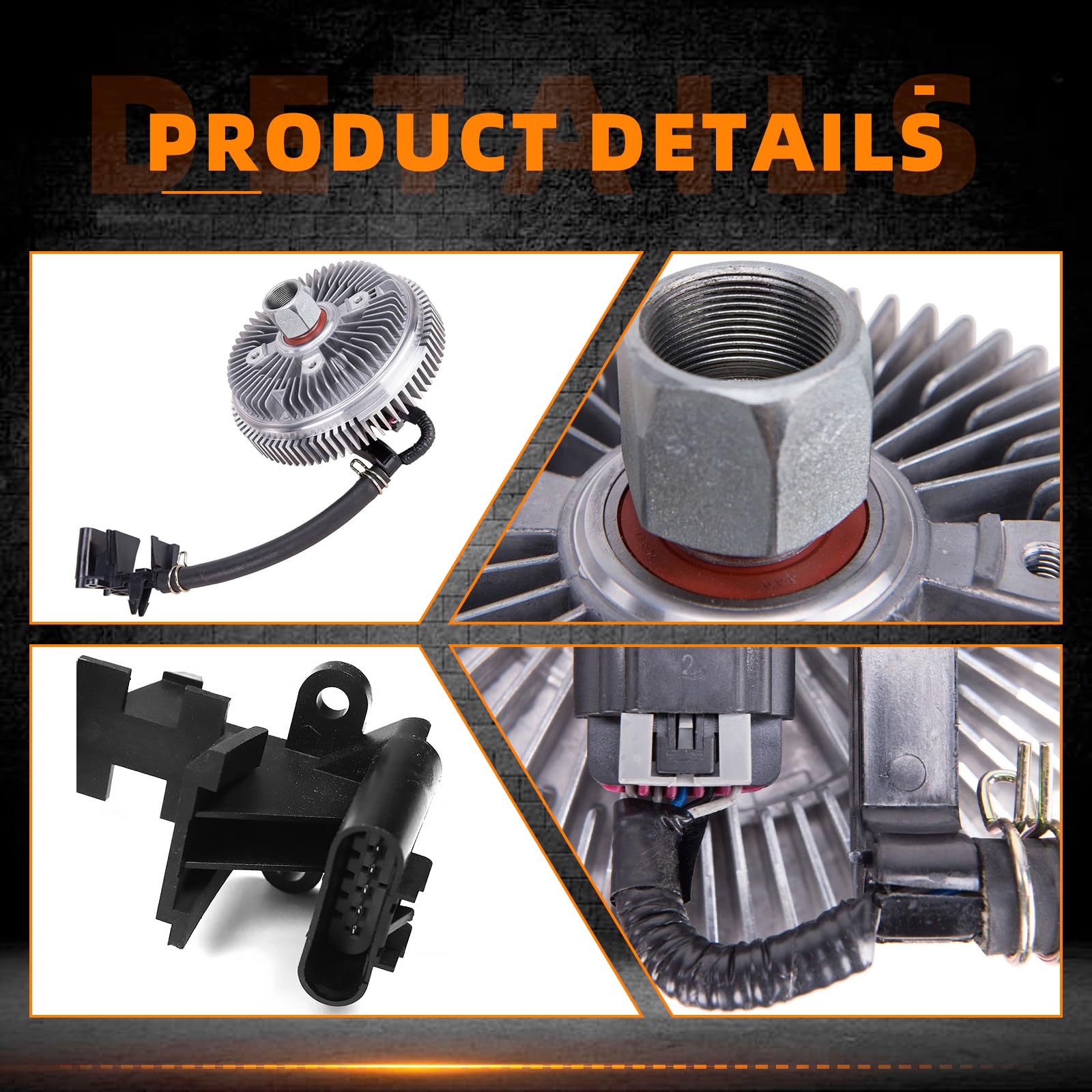 TOPAZ Electronic Radiator Cooling Fan Clutch DRS-898-3201 for Chevy Trailblazer, SSR, GMC Envoy, Saab 9-7X 4.2L 5