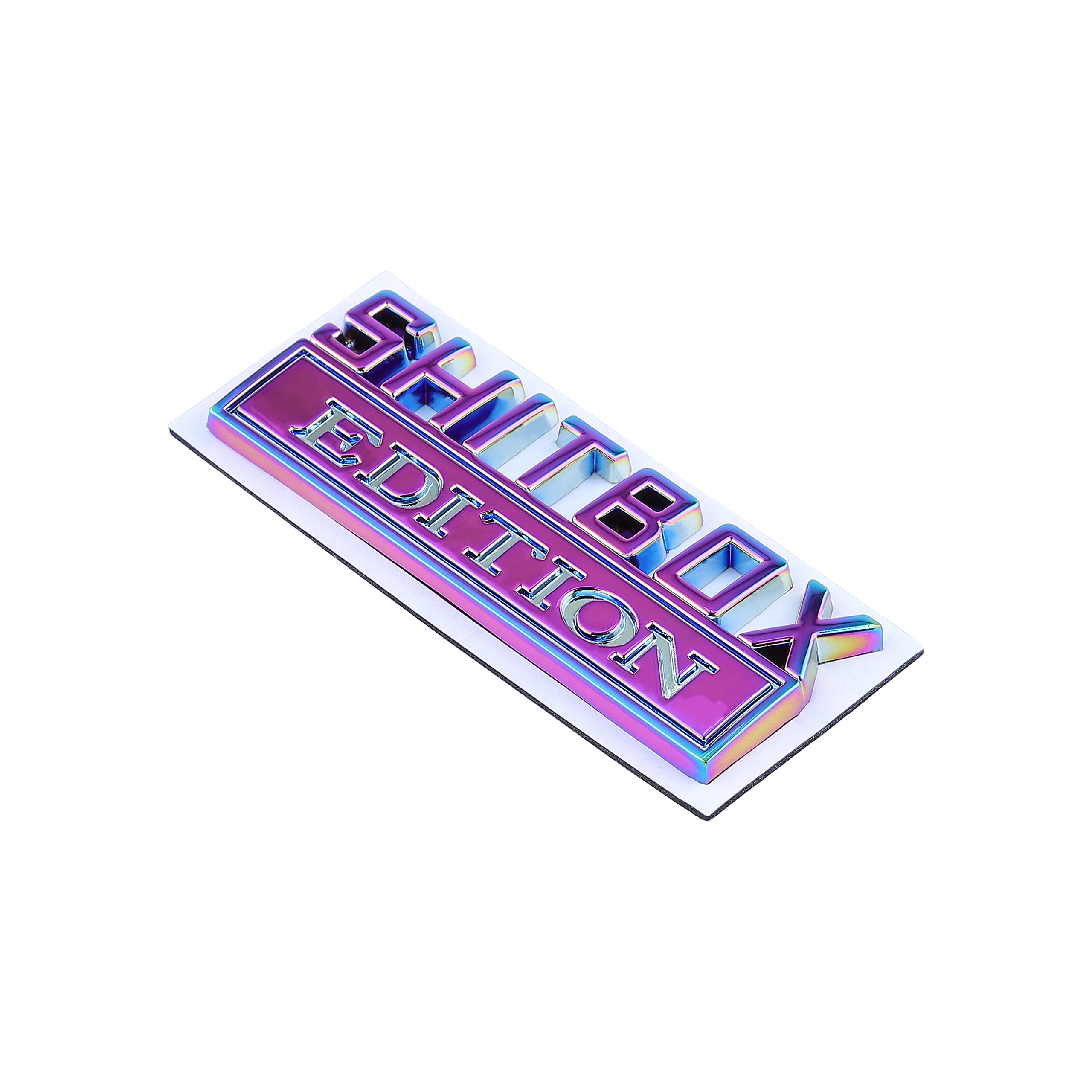 2 Pcs Edition Emblem Car Side Rear Front Hood Trunk Door Badge 3D Decal Sticker Fit For Car Truck Suv (Shit Box, Electroplated P