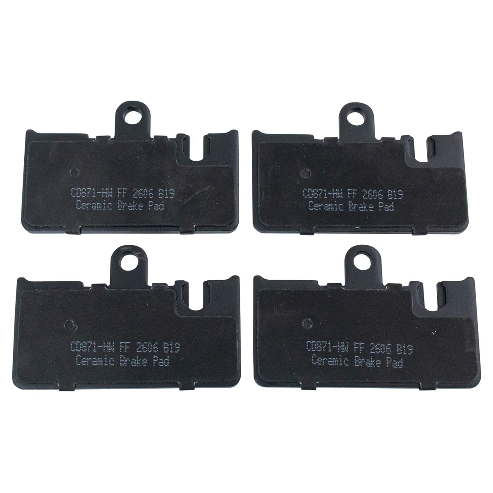 TRQ Rear Brake Pads Ceramic Compatible with 2001-2006 Lexus LS430
