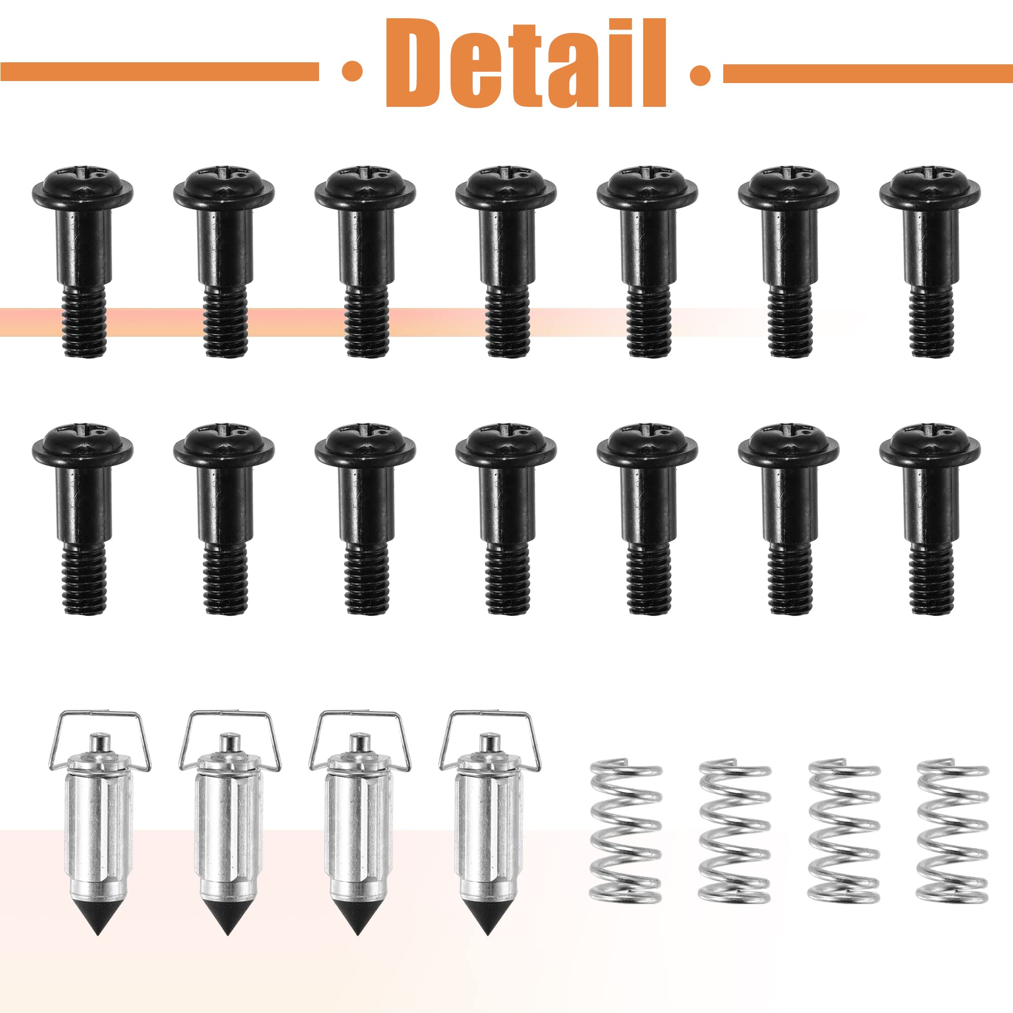 Motoforti 4 Set Motorcycle Carburetor Repair Rebuild Kit Gaskets Jets for Yamaha YZF R6 600 1999 2000 2001 2002 Carburetor Repai